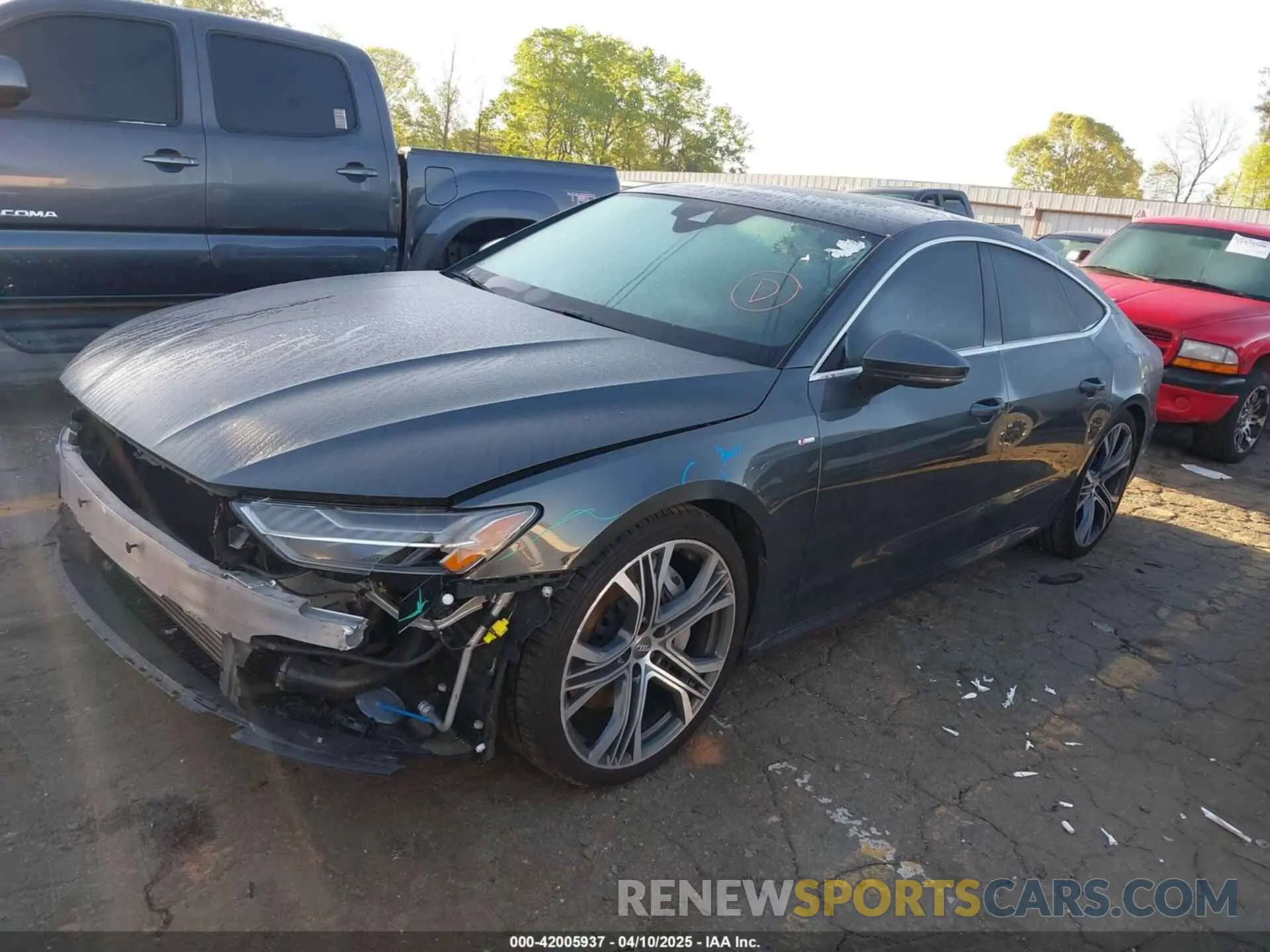 2 Photograph of a damaged car WAUV2AF25KN108812 AUDI A7 2019