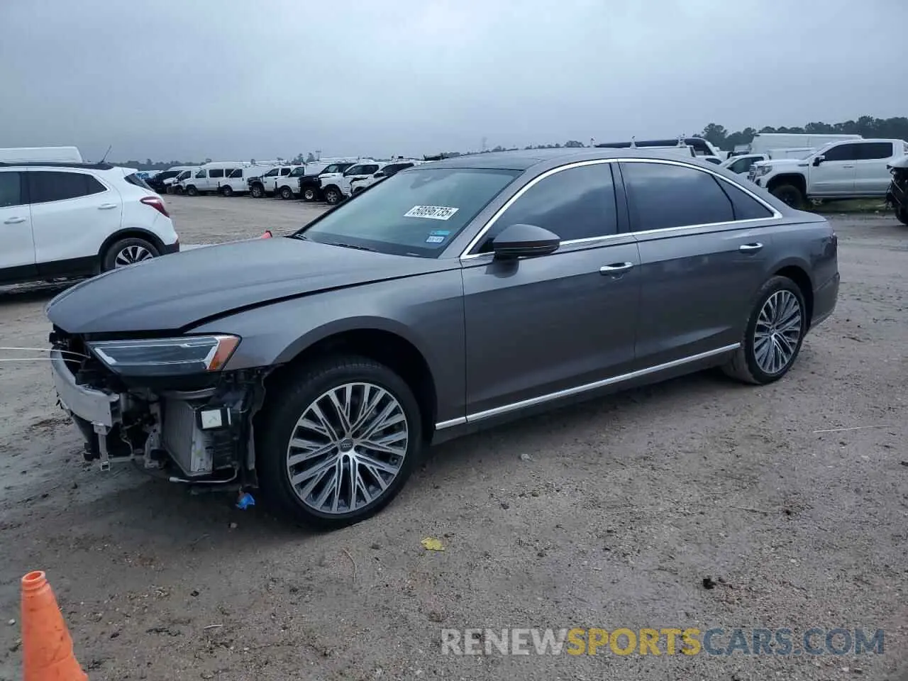 1 Photograph of a damaged car WAU8DAF83KN009594 AUDI A8 2019