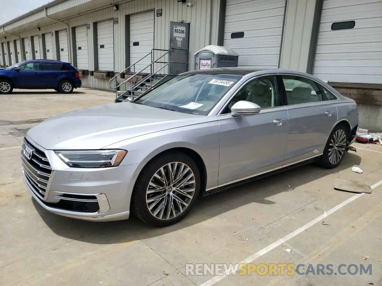 1 Photograph of a damaged car WAU8DAF83KN010955 AUDI A8 2019