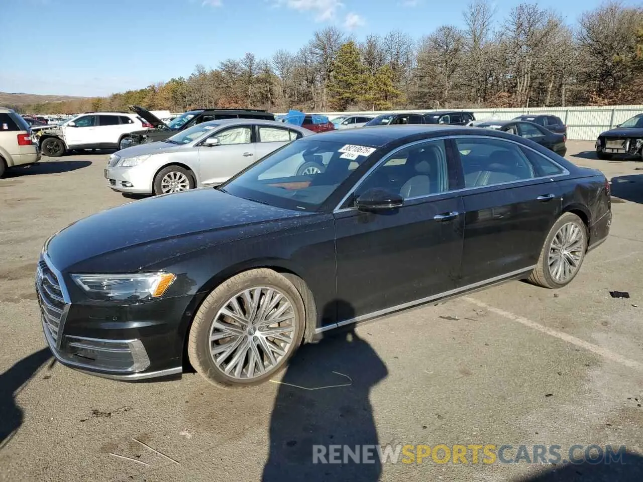 1 Photograph of a damaged car WAU8DAF87KN004768 AUDI A8 2019