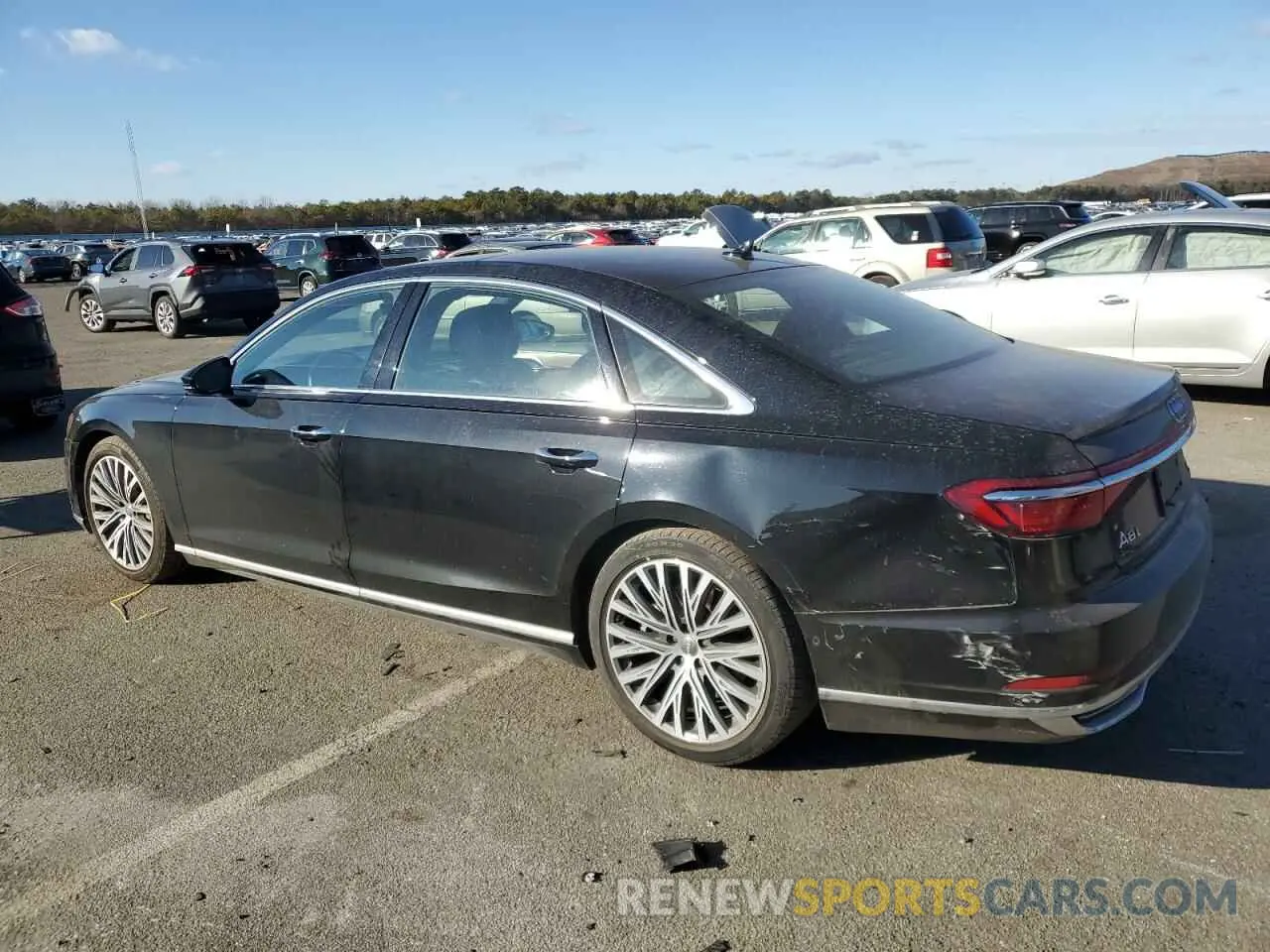 2 Photograph of a damaged car WAU8DAF87KN004768 AUDI A8 2019