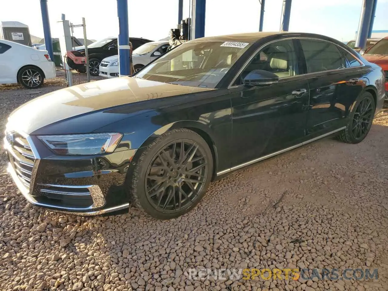 1 Photograph of a damaged car WAU8DAF88KN004021 AUDI A8 2019