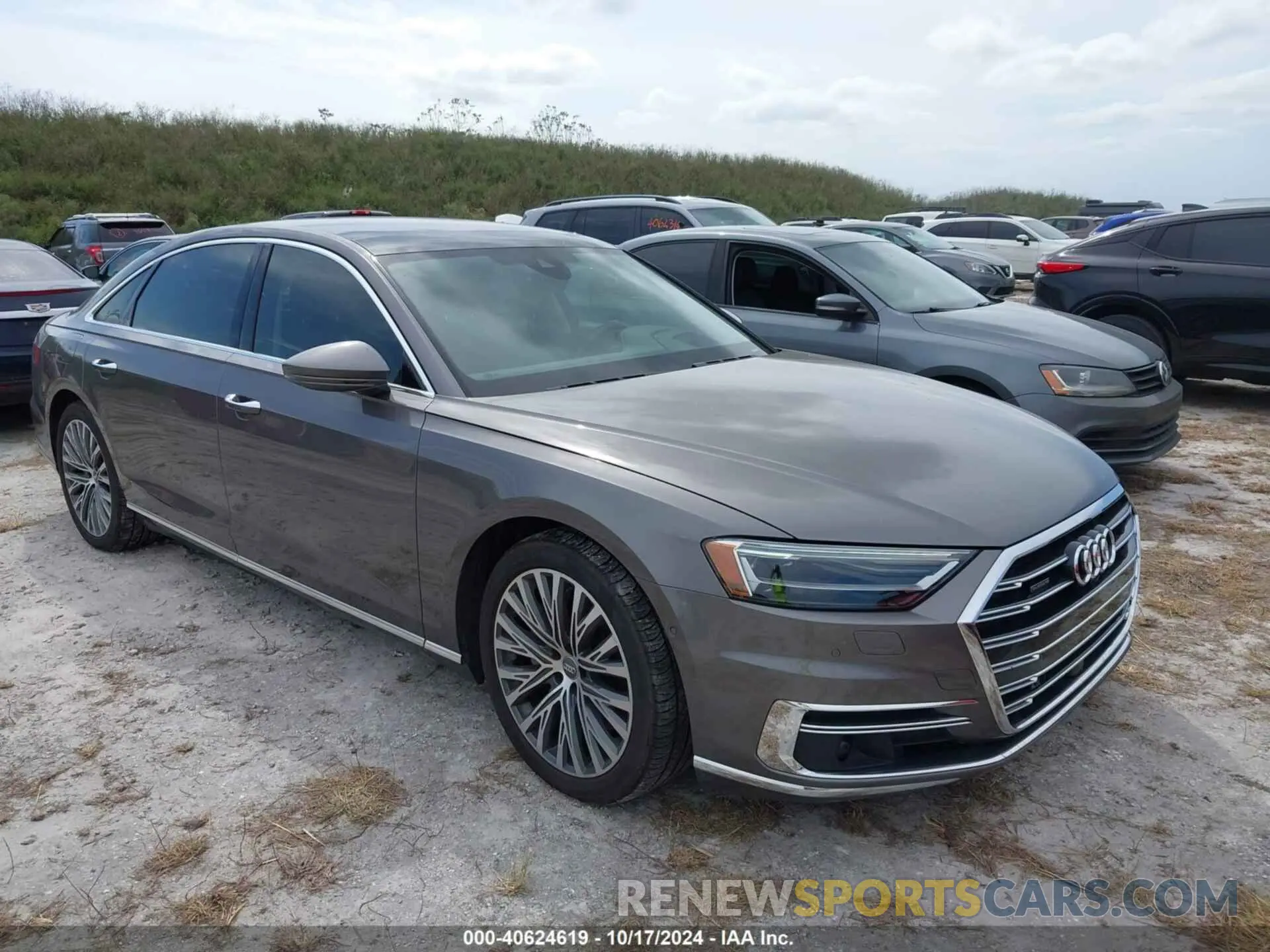 1 Фотография поврежденного автомобиля WAU8DAF81KN017175 AUDI A8 L 2019