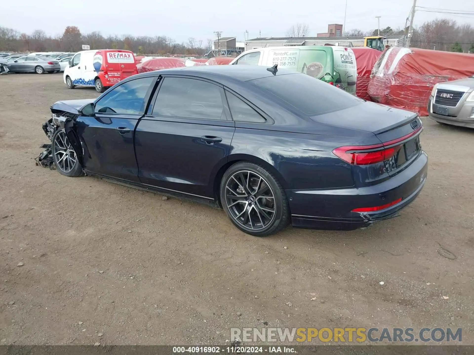 3 Photograph of a damaged car WAU8DAF83MN021263 AUDI A8 L 2021