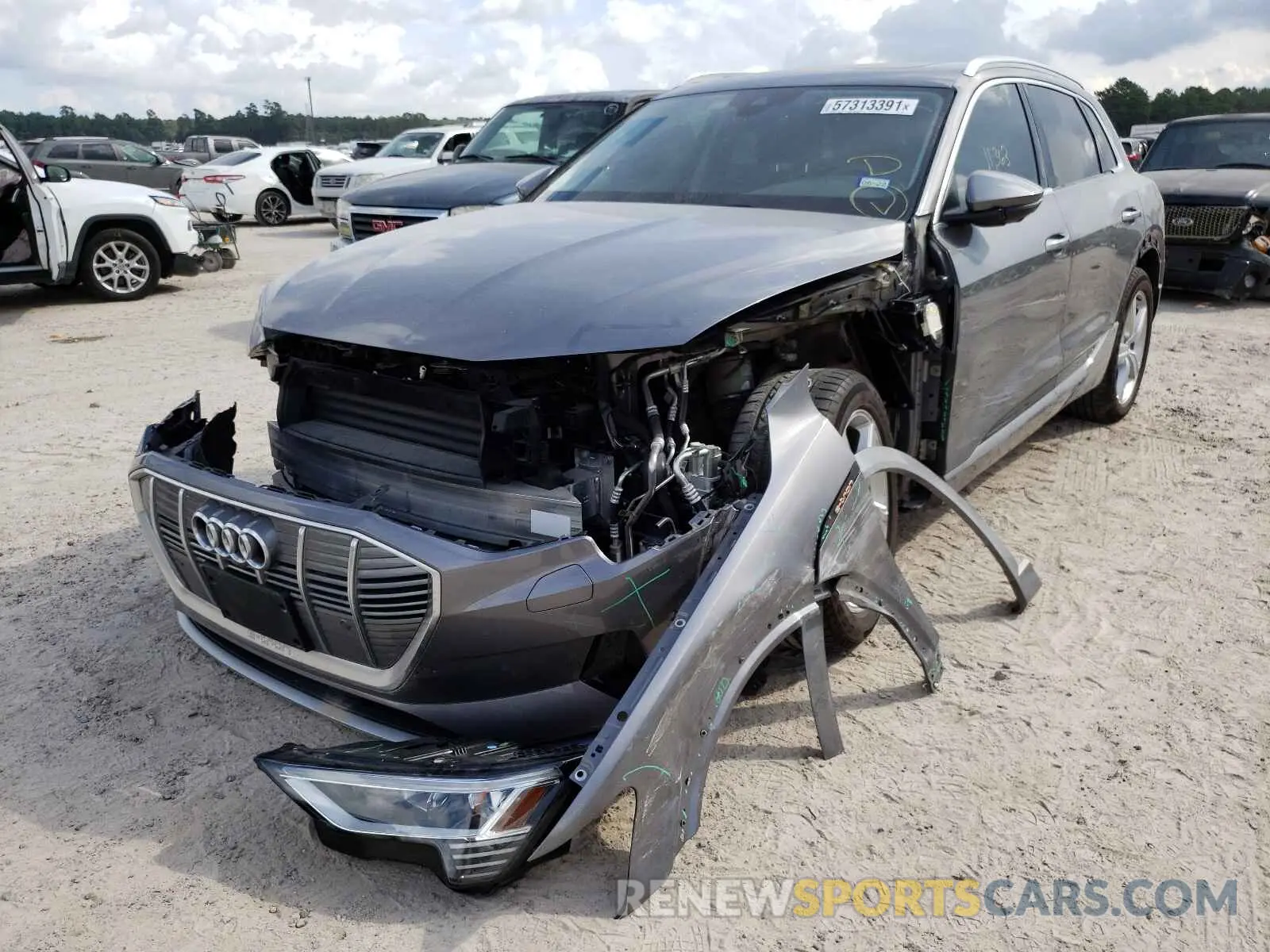 2 Photograph of a damaged car WA1LAAGE0KB014046 AUDI E-TRON 2019