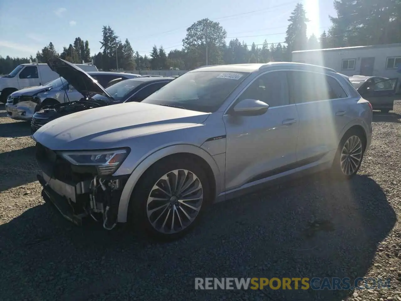 1 Photograph of a damaged car WA1VAAGE0KB021748 AUDI E-TRON 2019