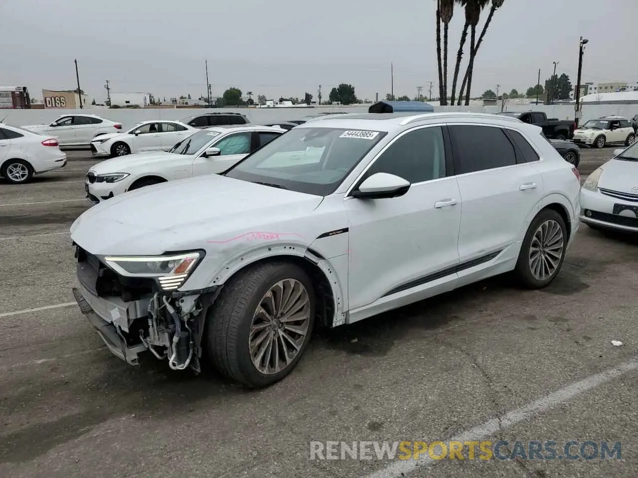 1 Photograph of a damaged car WA1VABGE1KB021716 AUDI E-TRON 2019