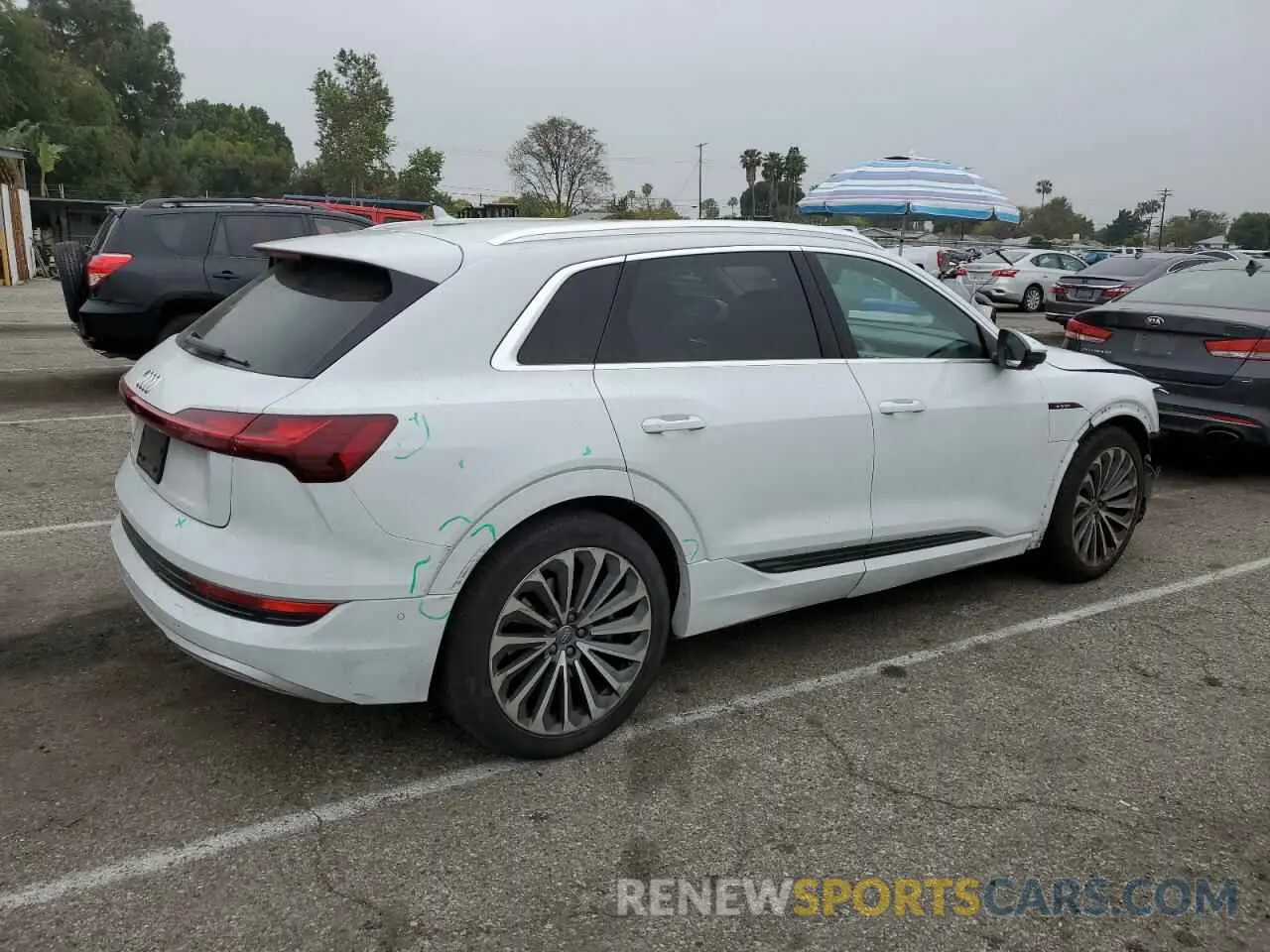 3 Photograph of a damaged car WA1VABGE1KB021716 AUDI E-TRON 2019