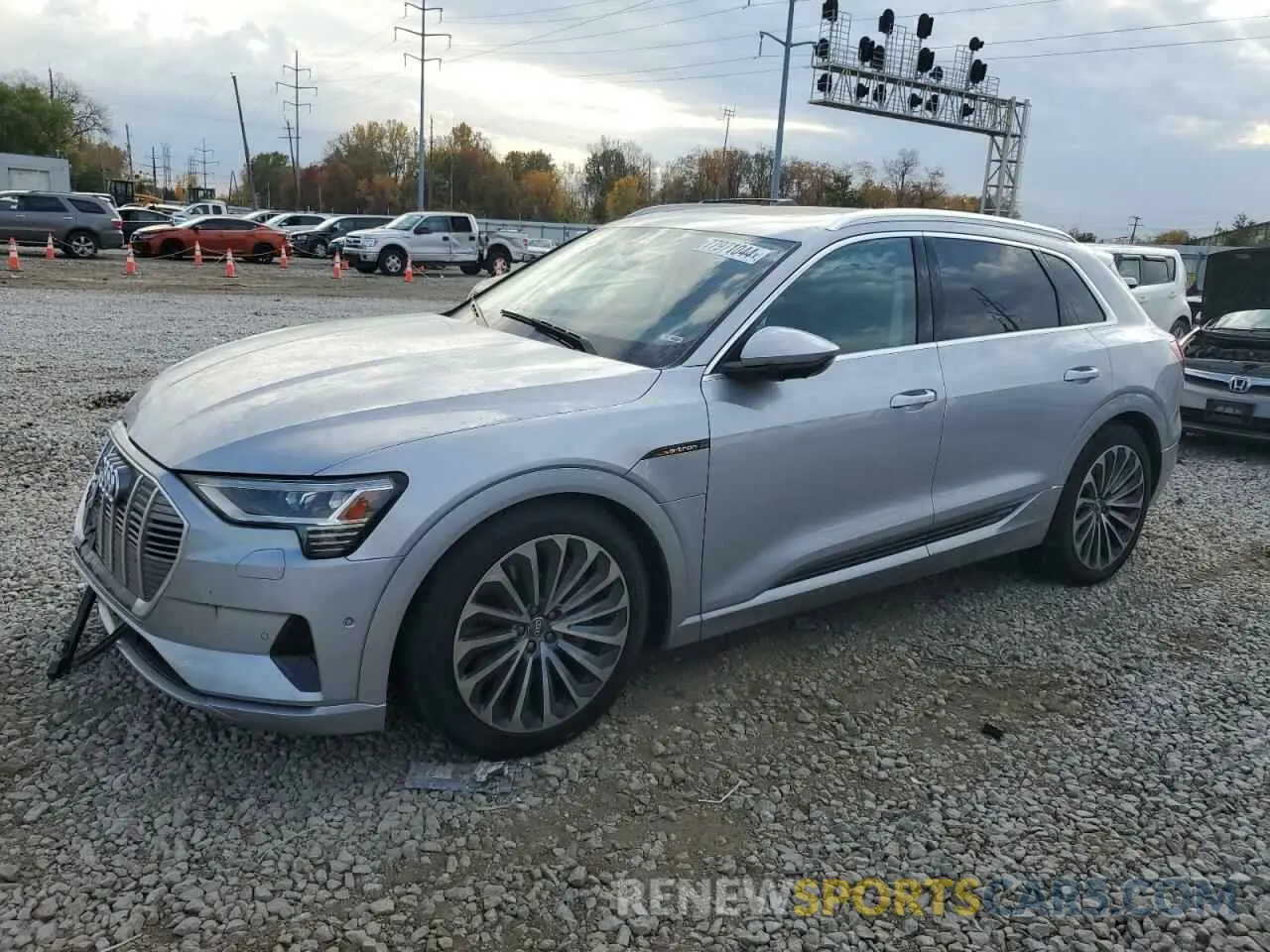 1 Photograph of a damaged car WA1VABGE6KB021968 AUDI E-TRON 2019