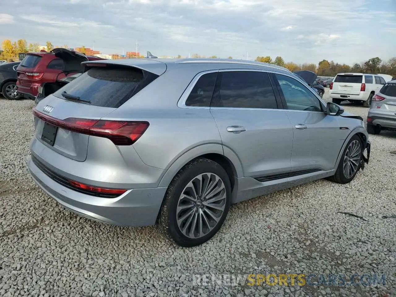 3 Photograph of a damaged car WA1VABGE6KB021968 AUDI E-TRON 2019