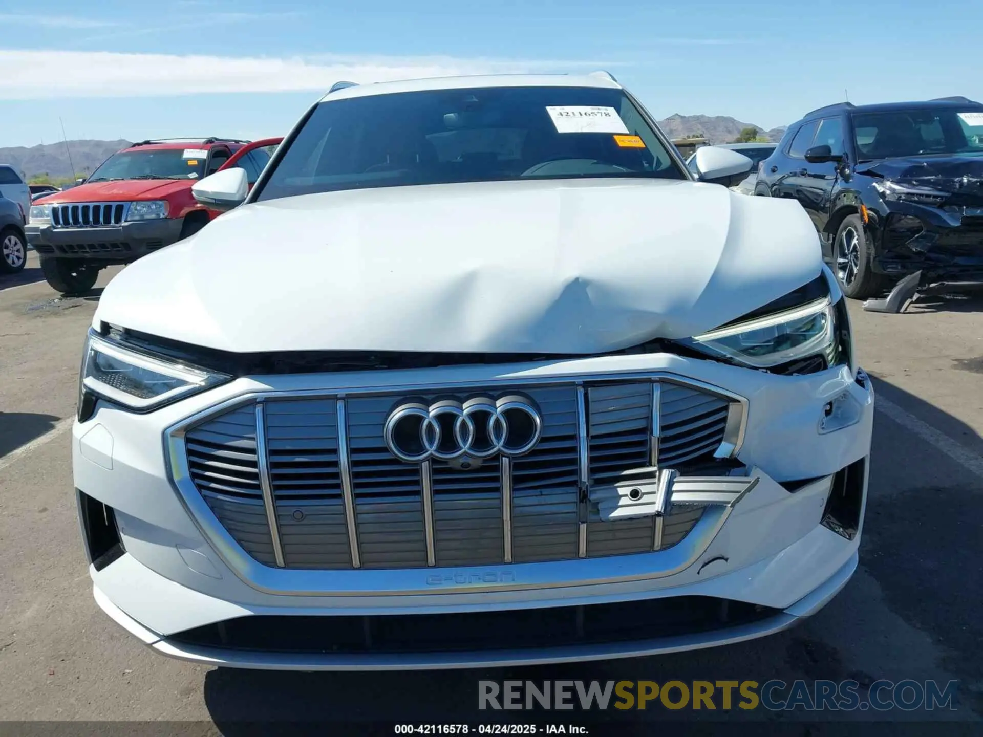 6 Фотография поврежденного автомобиля WA1LAAGE6MB002079 AUDI E-TRON 2021