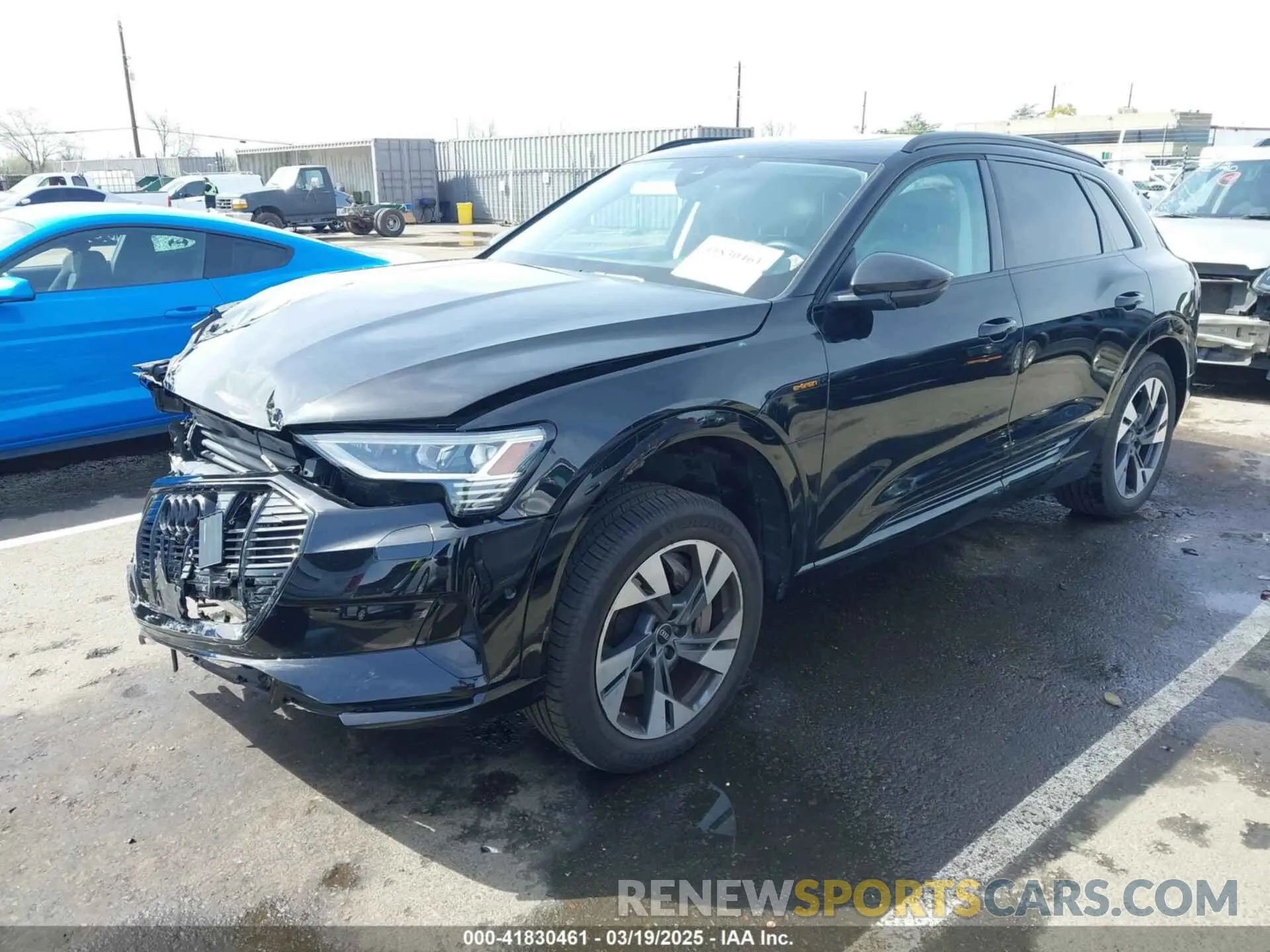 2 Photograph of a damaged car WA1AAAGE6NB027461 AUDI E-TRON 2022
