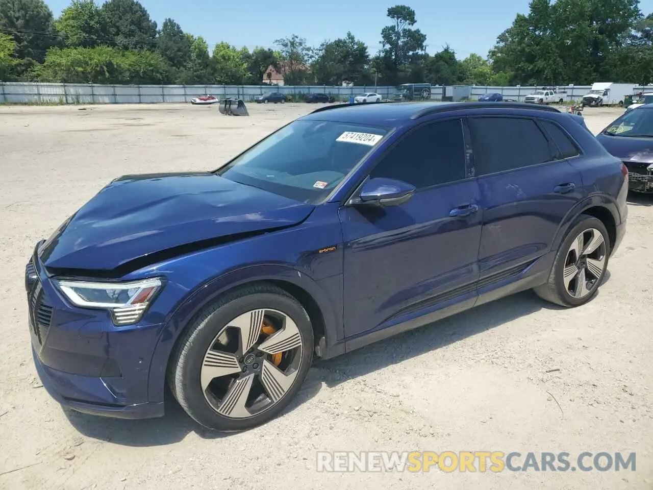 1 Фотография поврежденного автомобиля WA1LAAGE4NB008075 AUDI E-TRON 2022
