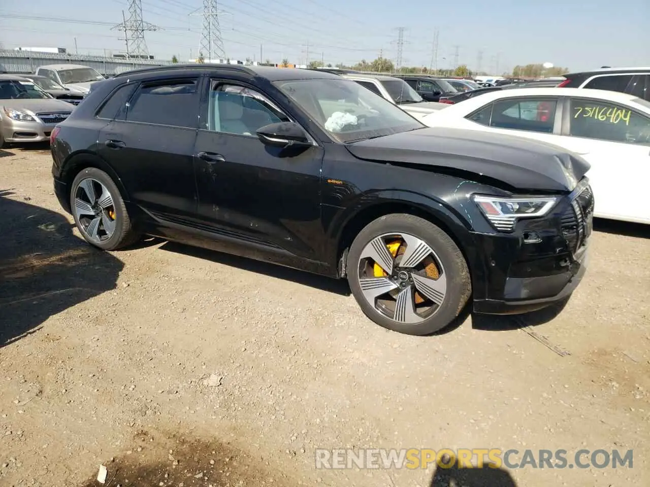 4 Фотография поврежденного автомобиля WA1LAAGE4NB008318 AUDI E-TRON 2022