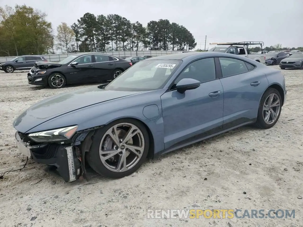 1 Photograph of a damaged car WAUFJBFW7P7003765 AUDI E-TRON GT 2023