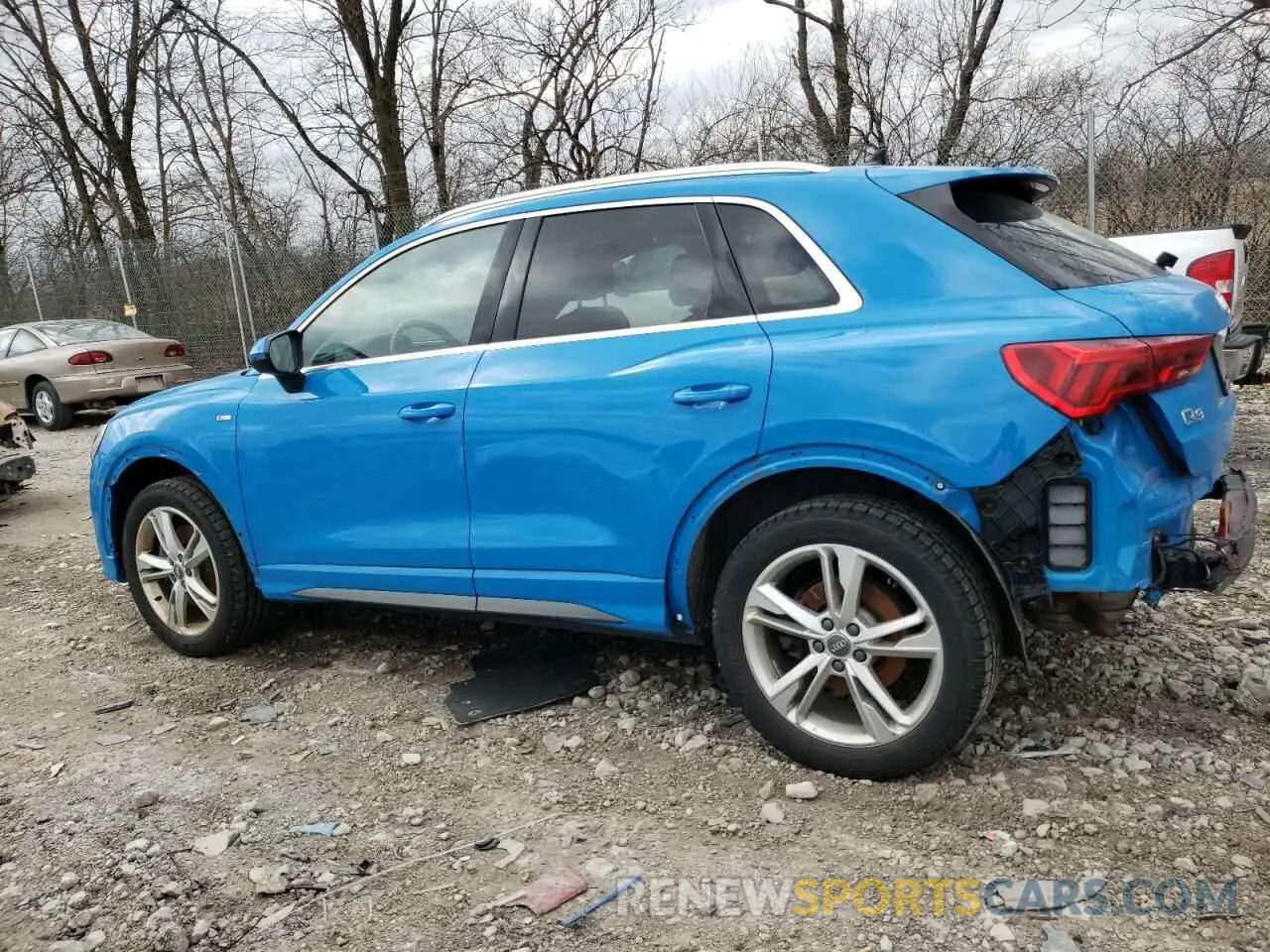 2 Фотография поврежденного автомобиля WA1EECF39K1088046 AUDI Q3 2019