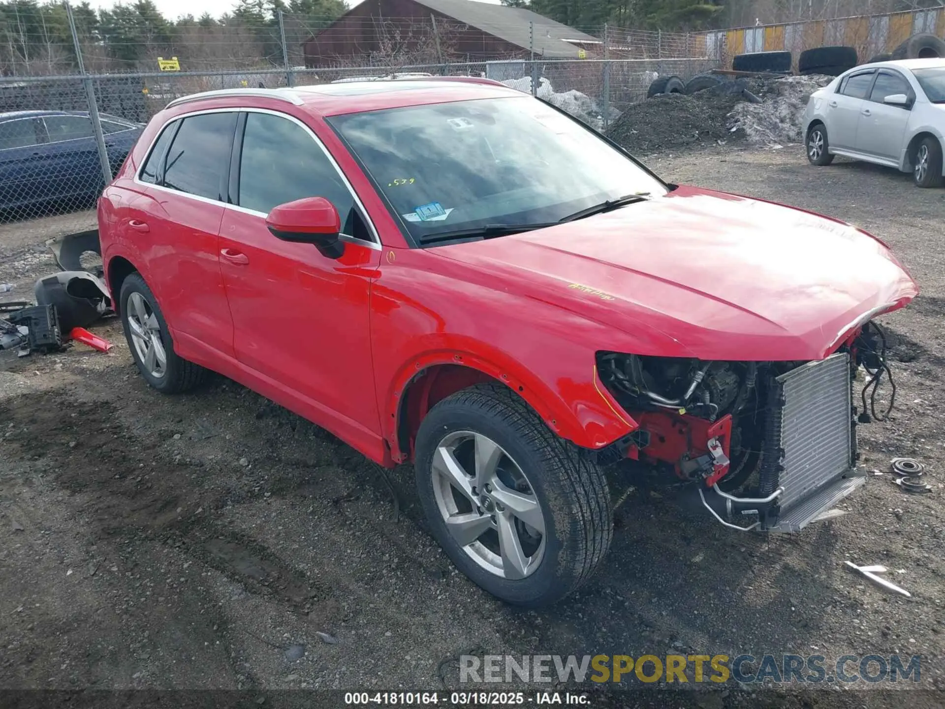 1 Photograph of a damaged car WA1AECF32L1001684 AUDI Q3 2020
