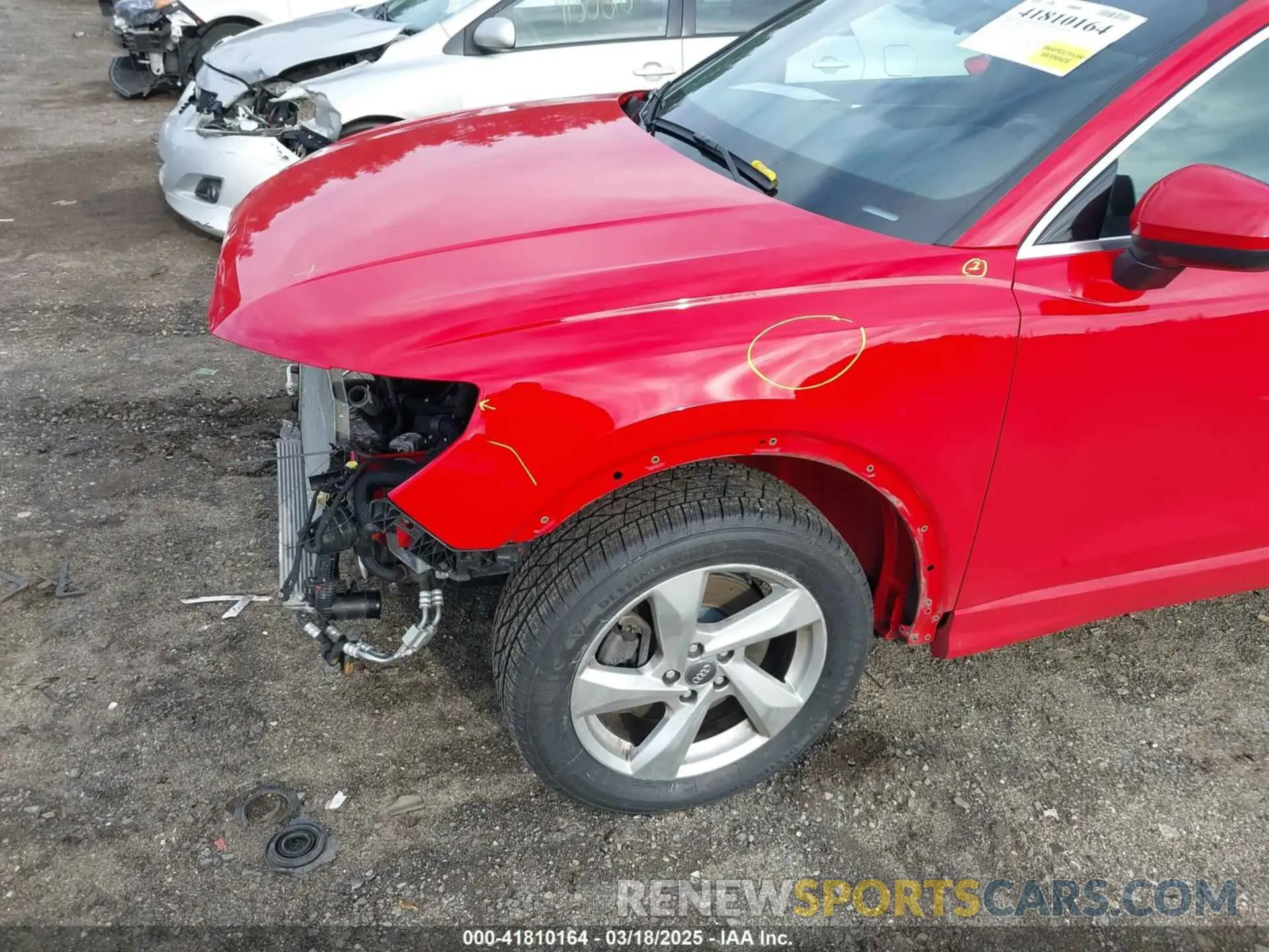 6 Photograph of a damaged car WA1AECF32L1001684 AUDI Q3 2020