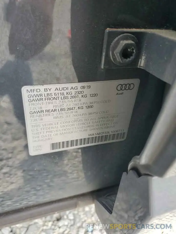 13 Фотография поврежденного автомобиля WA1AECF33L1008711 AUDI Q3 2020