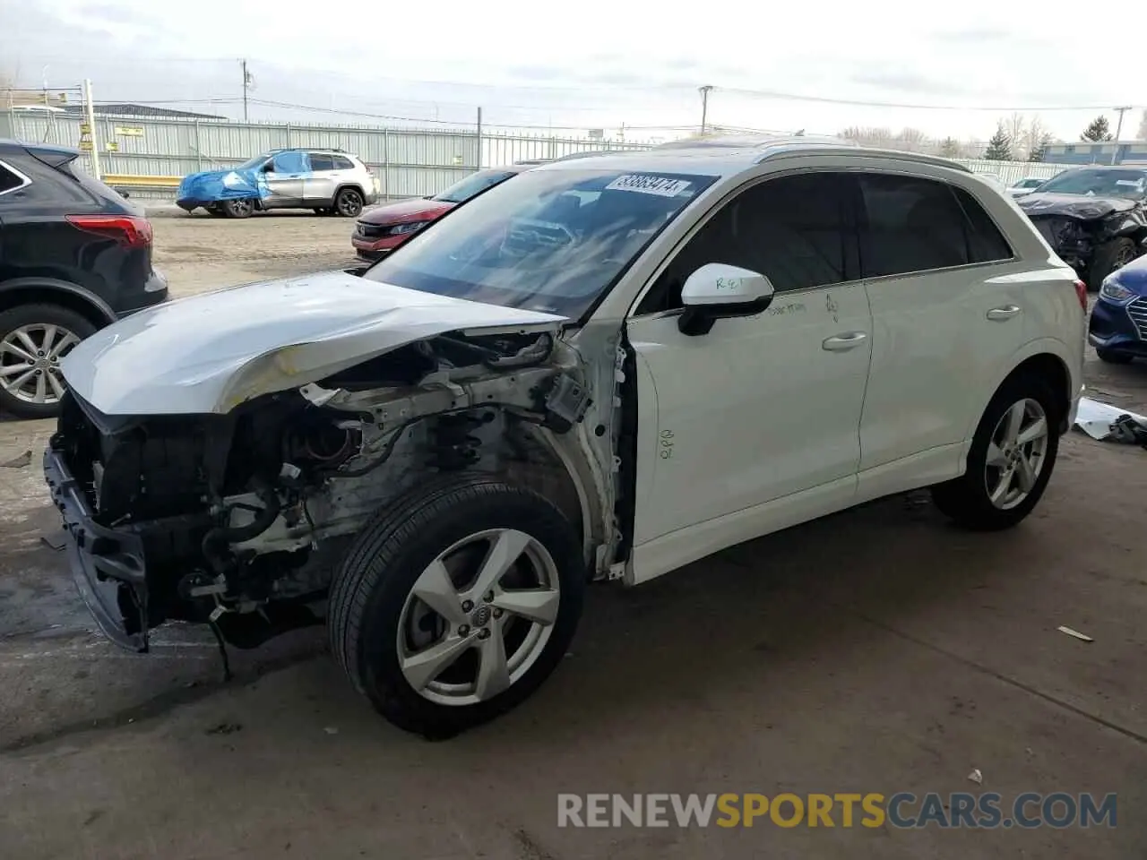 1 Фотография поврежденного автомобиля WA1AECF33L1123339 AUDI Q3 2020
