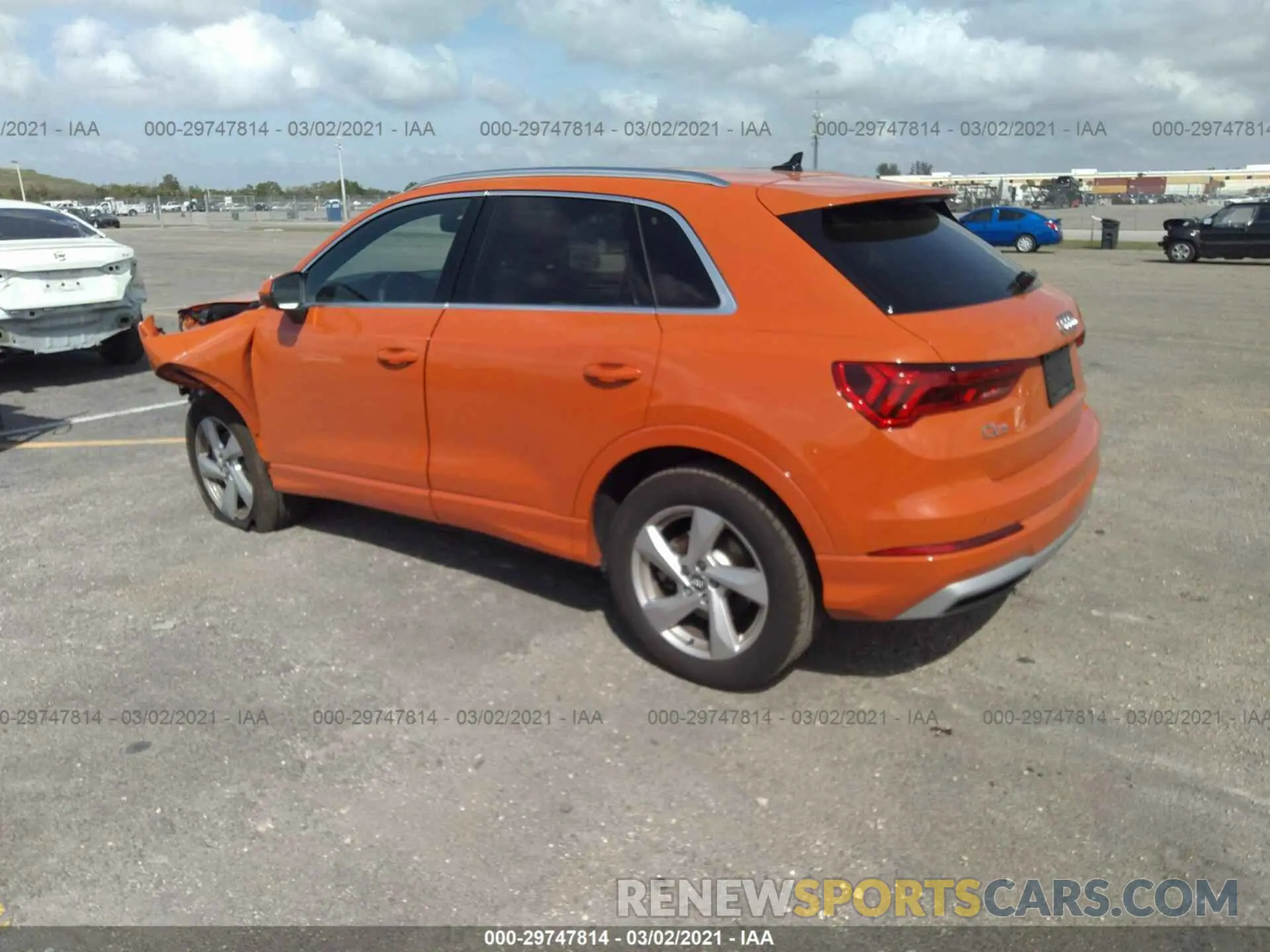 3 Photograph of a damaged car WA1AECF38L1108626 AUDI Q3 2020