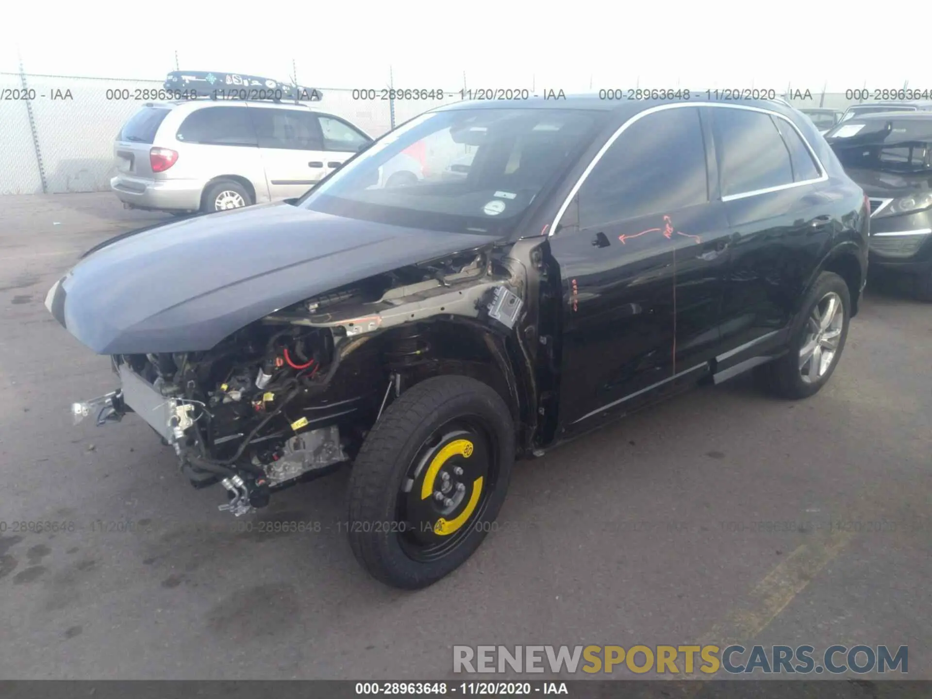 2 Photograph of a damaged car WA1EECF30L1116916 AUDI Q3 2020