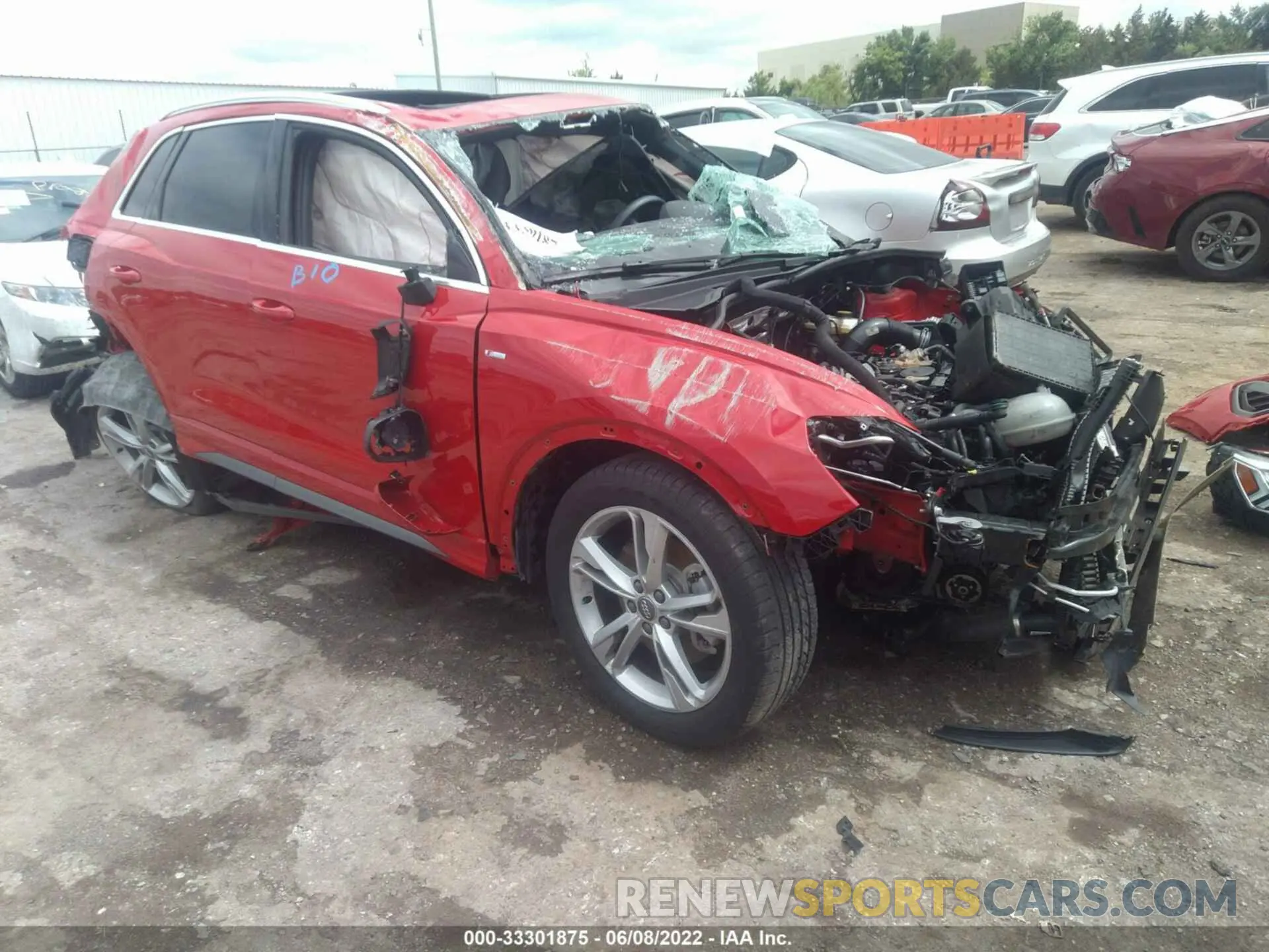 1 Photograph of a damaged car WA1EECF35L1045342 AUDI Q3 2020