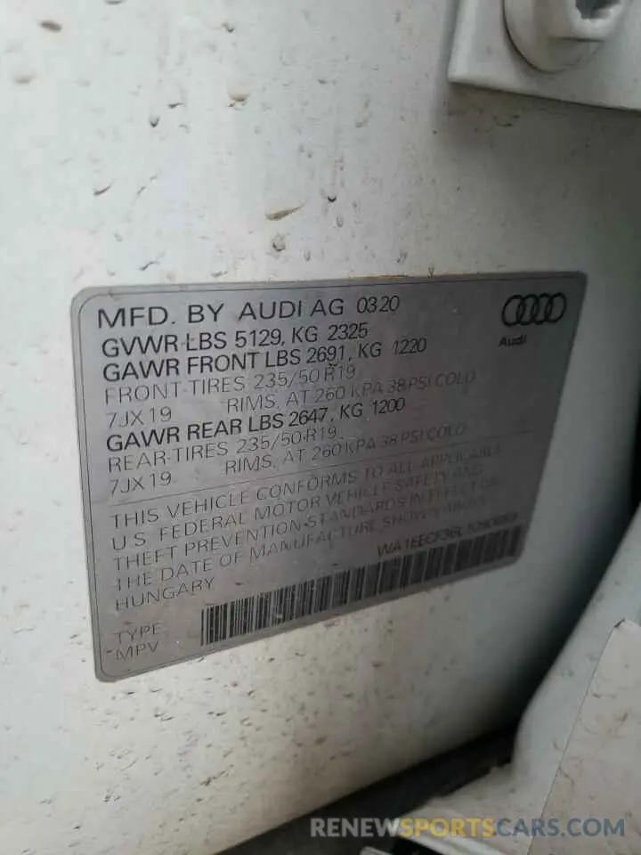 12 Photograph of a damaged car WA1EECF36L1090659 AUDI Q3 2020