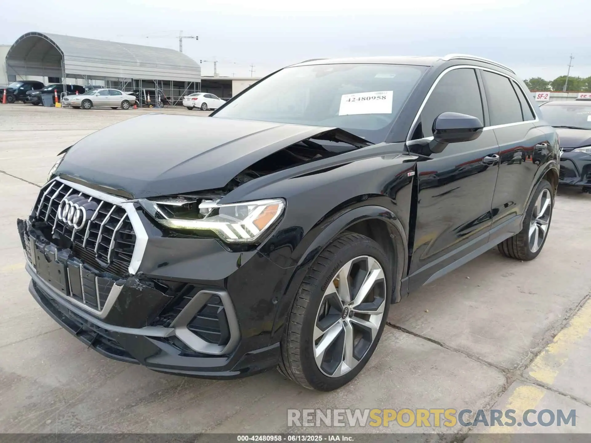 2 Фотография поврежденного автомобиля WA1EECF30M1109417 AUDI Q3 2021