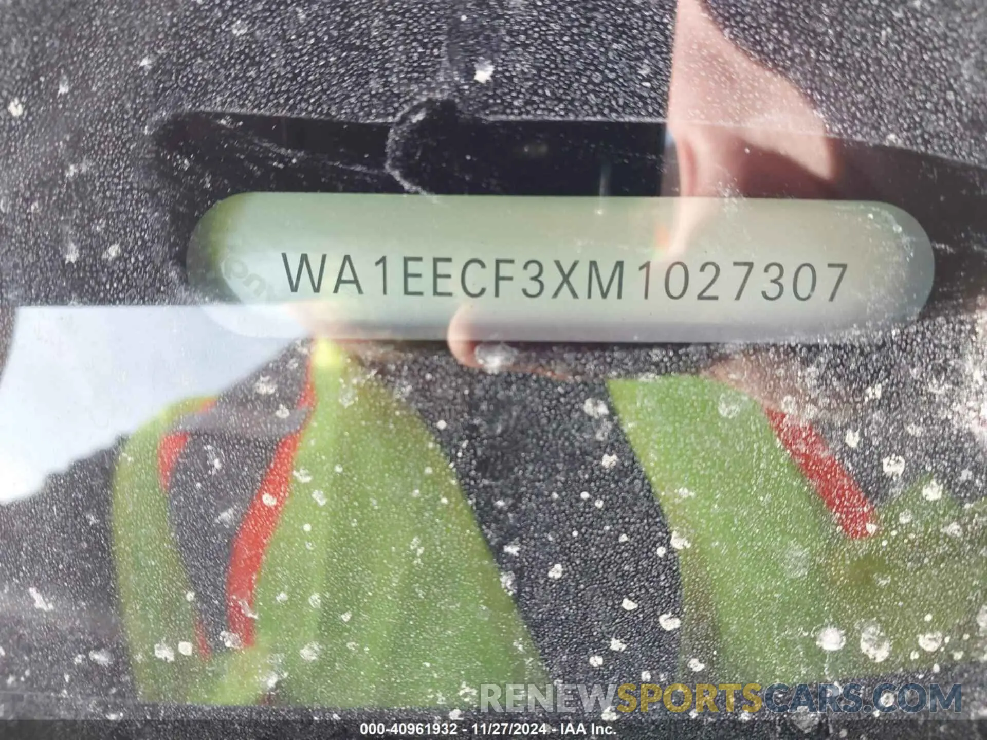 9 Фотография поврежденного автомобиля WA1EECF3XM1027307 AUDI Q3 2021