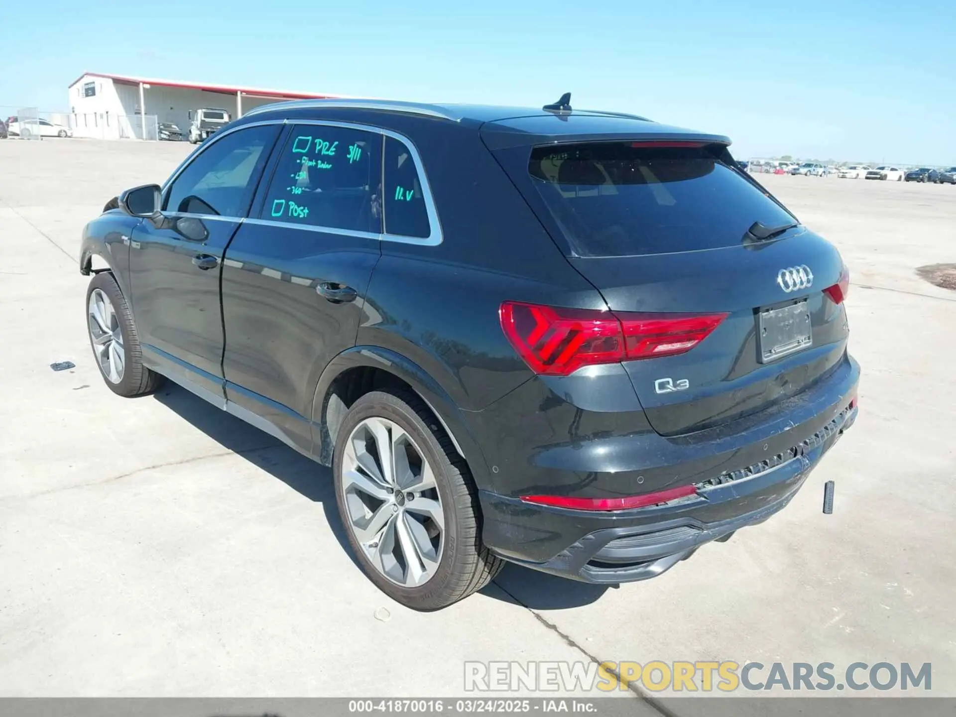 3 Photograph of a damaged car WA1EECF3XM1133790 AUDI Q3 2021