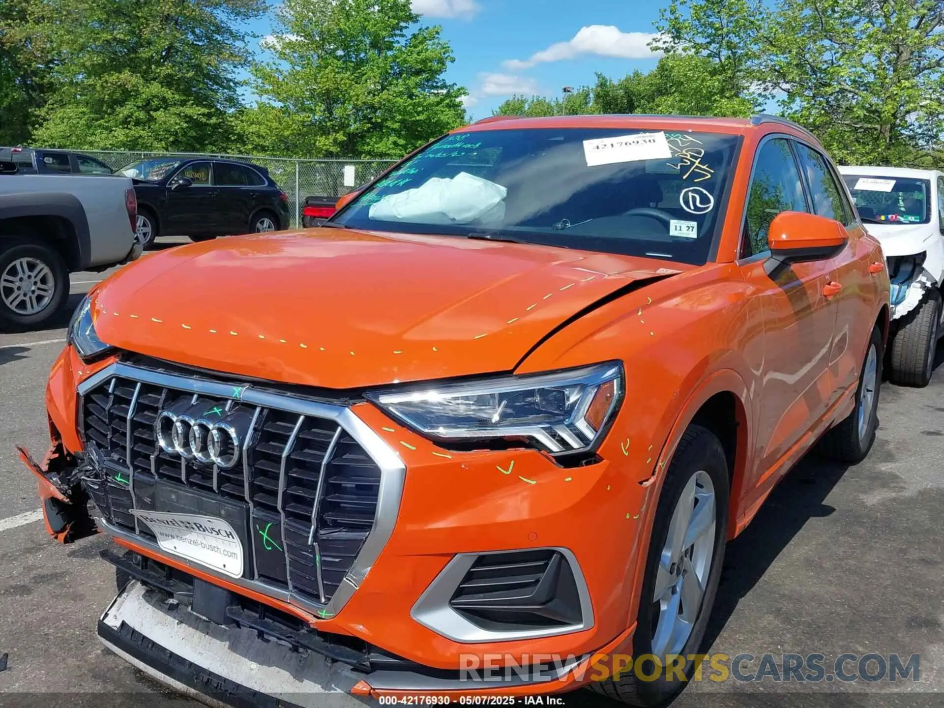 2 Фотография поврежденного автомобиля WA1BUCF36N1149539 AUDI Q3 2022