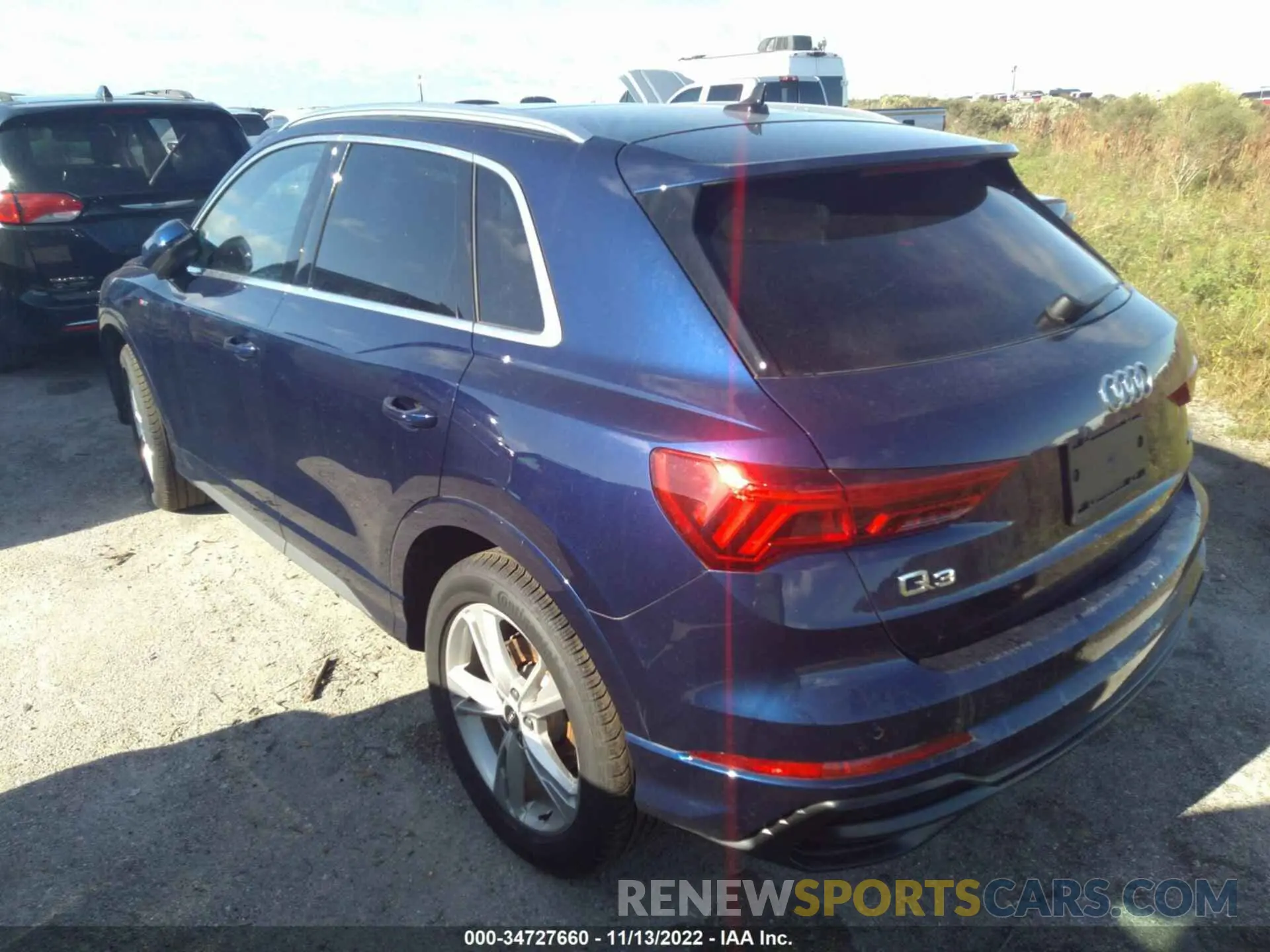 3 Фотография поврежденного автомобиля WA1EECF39N1065919 AUDI Q3 2022