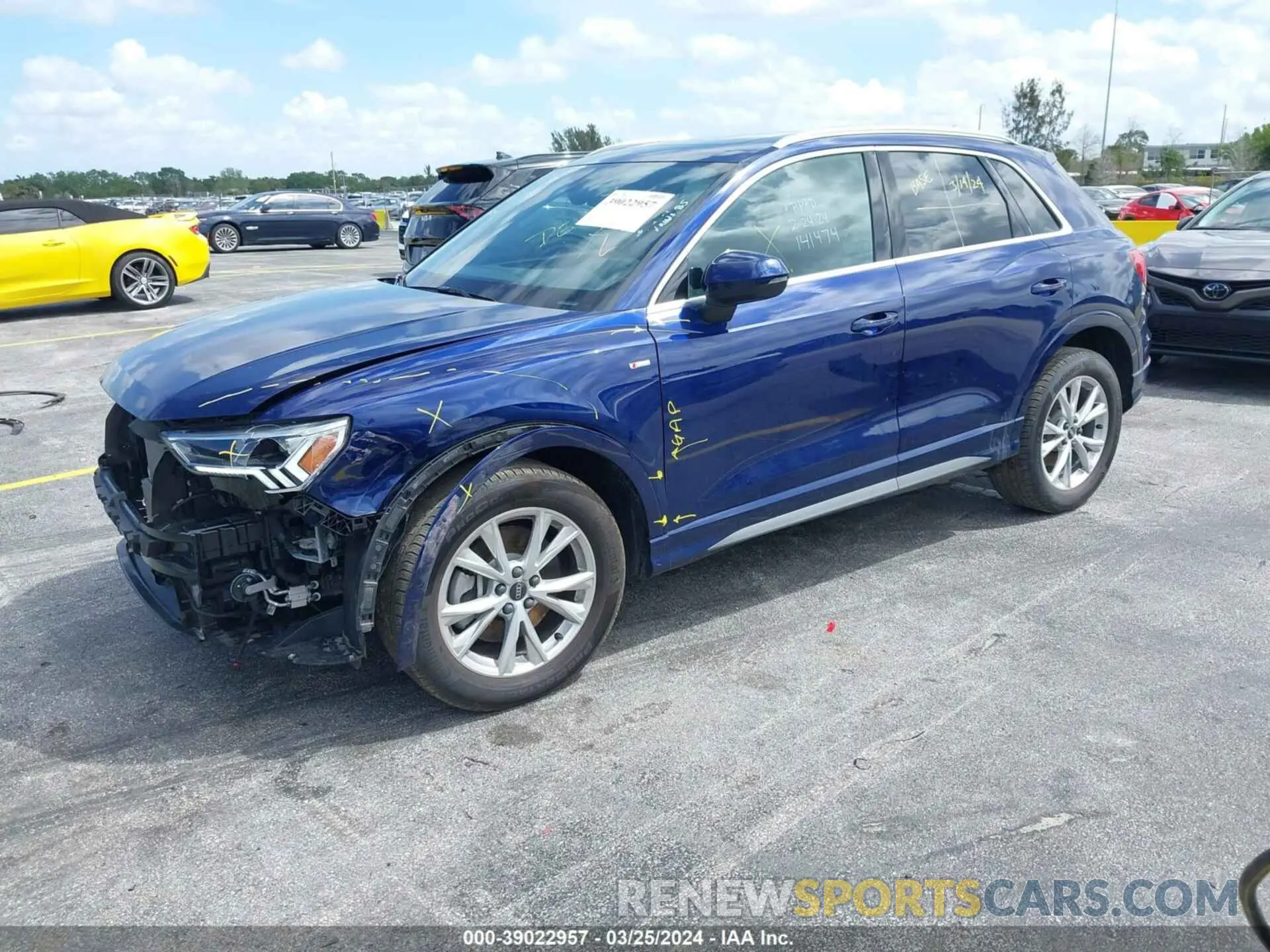 2 Фотография поврежденного автомобиля WA1DECF37P1141474 AUDI Q3 2023