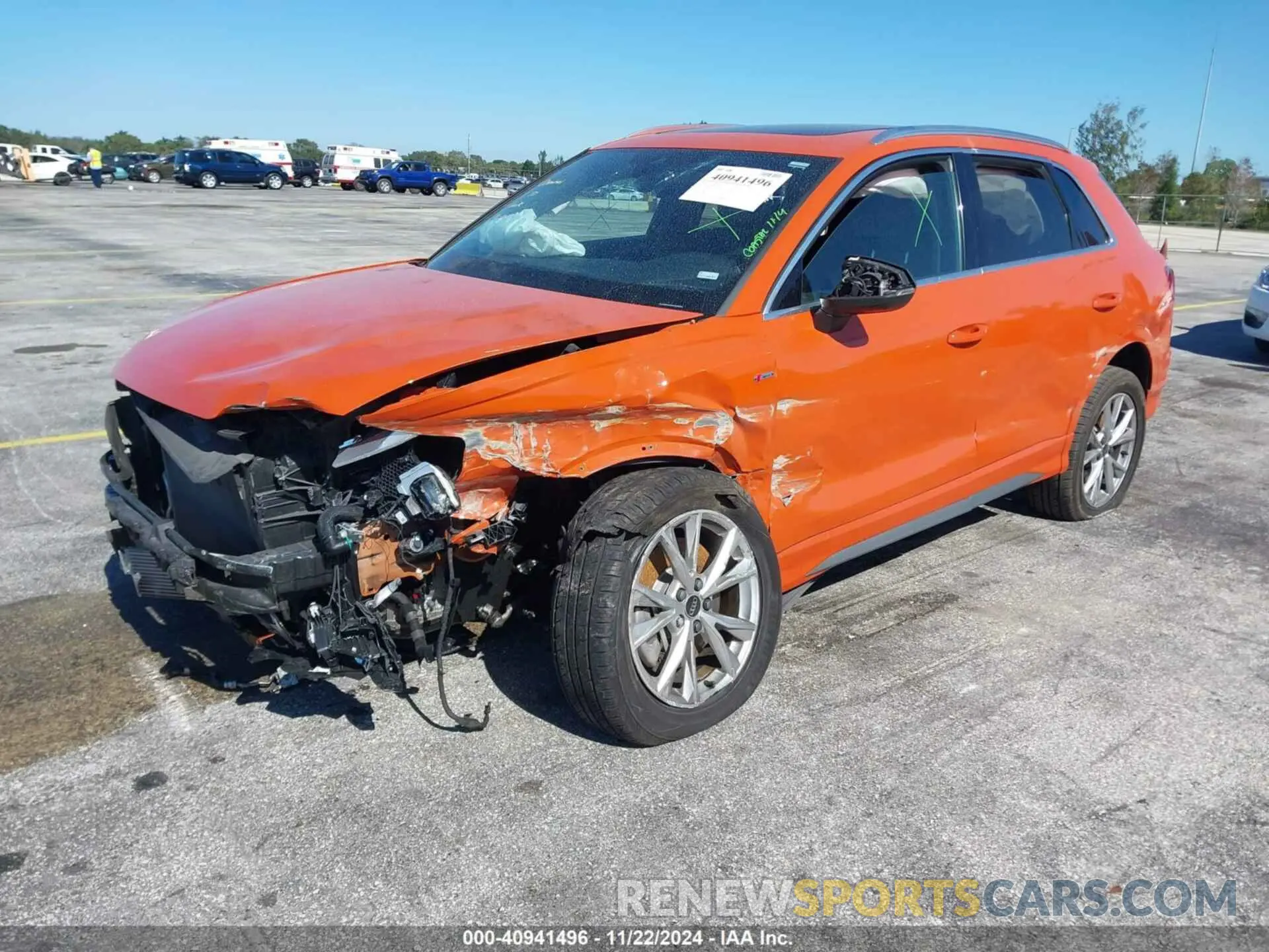 2 Photograph of a damaged car WA1DECF39P1071329 AUDI Q3 2023