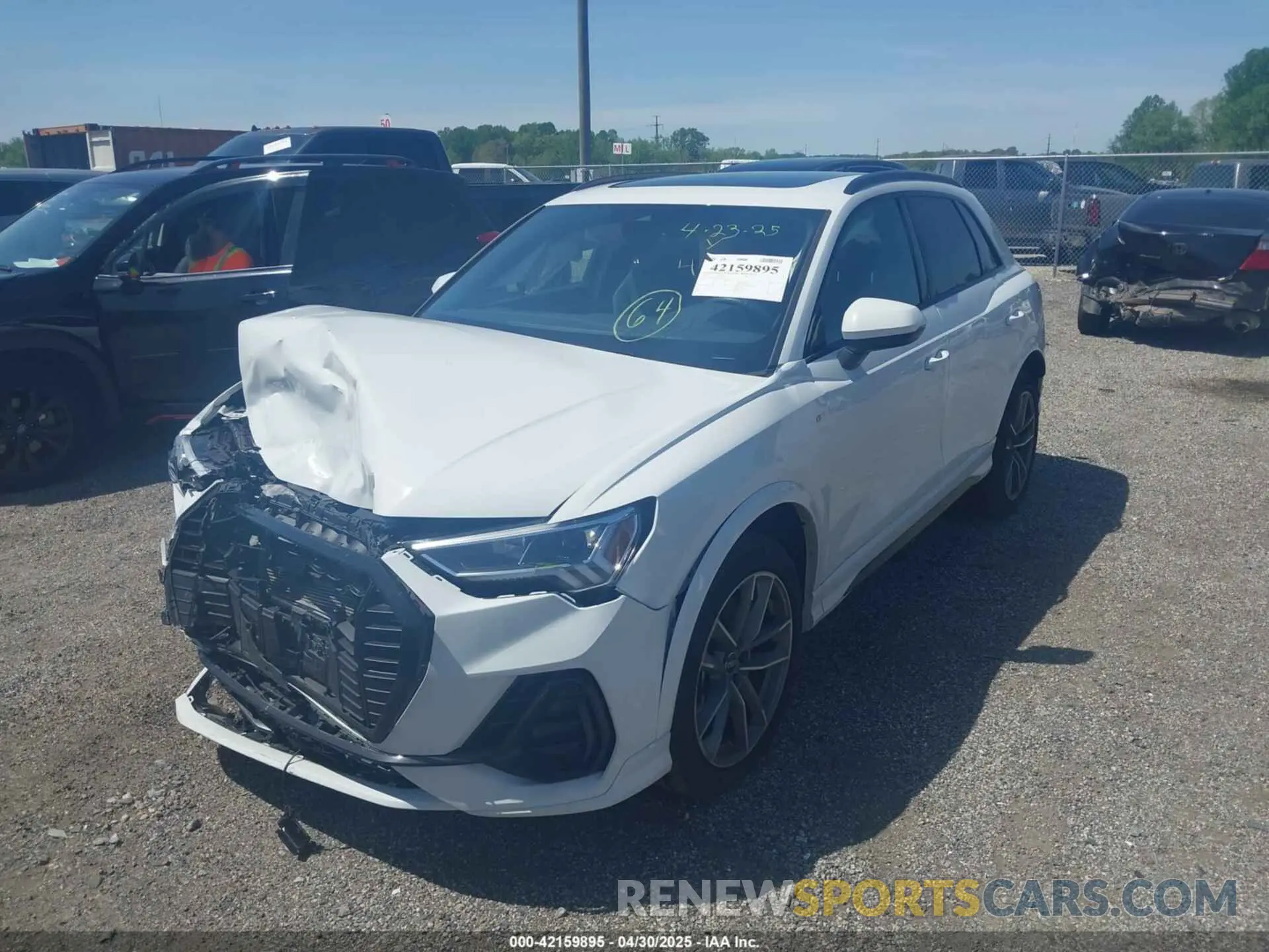 2 Photograph of a damaged car WA1EECF36P1151143 AUDI Q3 2023