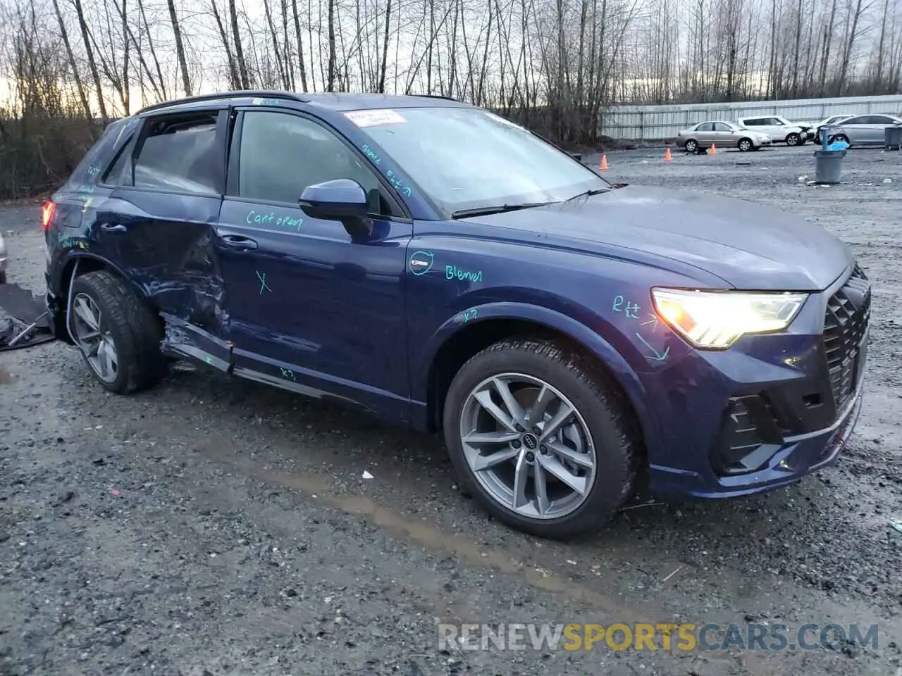 4 Фотография поврежденного автомобиля WA1EECF31R1138853 AUDI Q3 2024