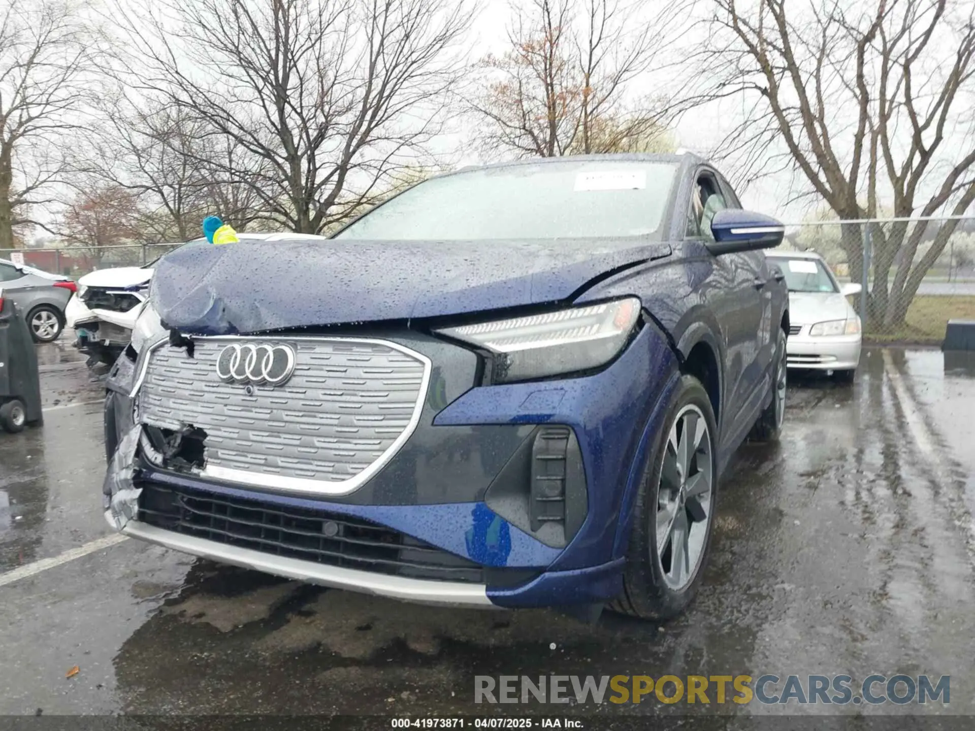 2 Photograph of a damaged car WA1J2BFZ6NP049728 AUDI Q4 E-TRON 2022