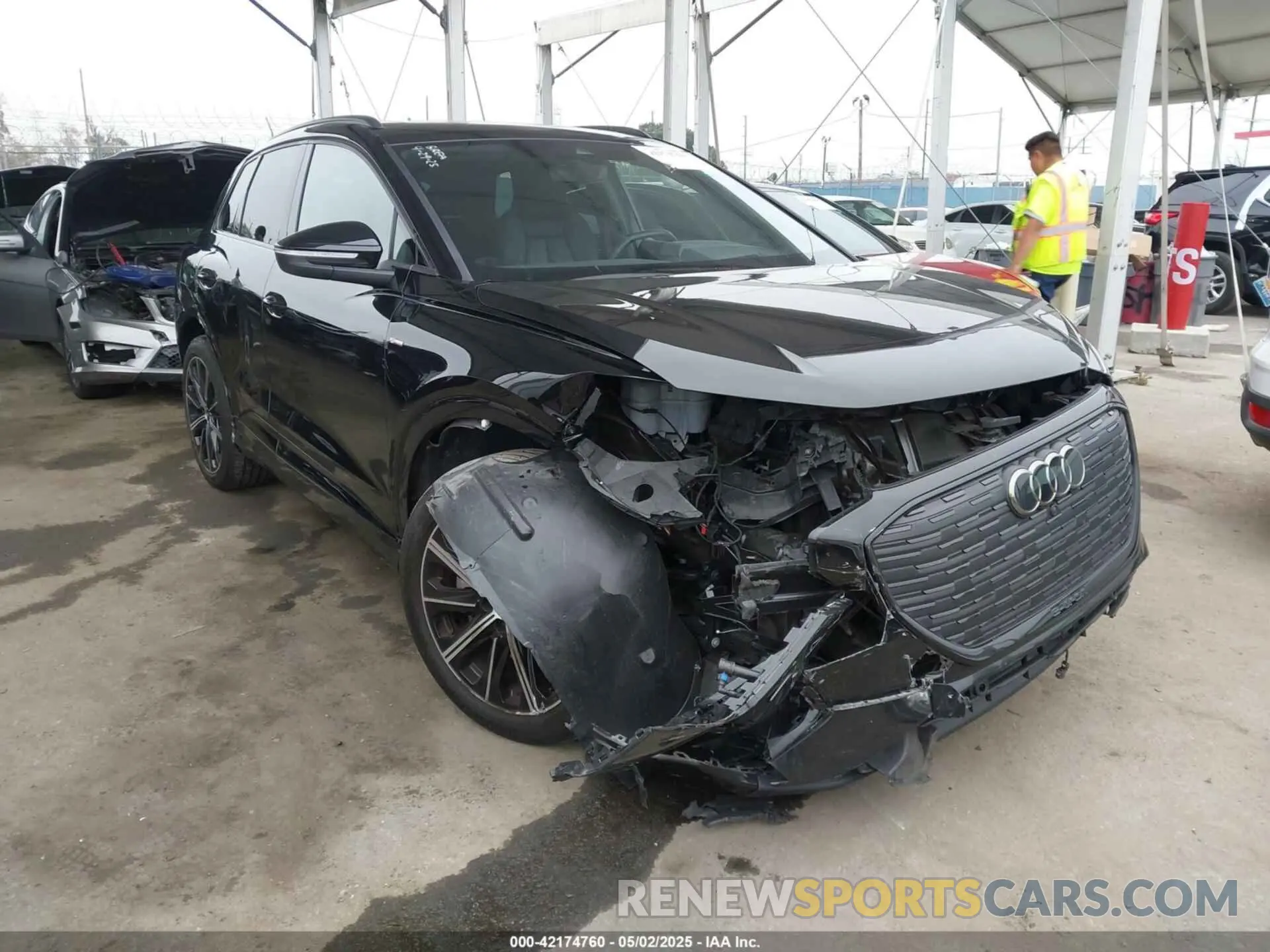 1 Photograph of a damaged car WA1M2BFZ8NP054541 AUDI Q4 E-TRON 2022