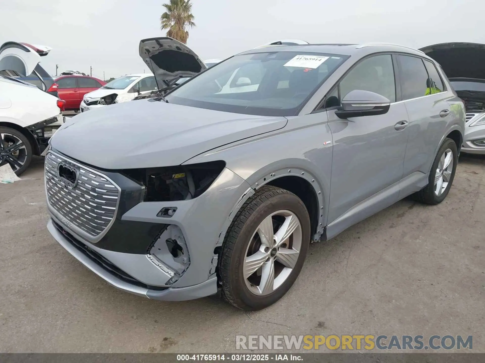 2 Фотография поврежденного автомобиля WA1M2BFZ0PP039552 AUDI Q4 E-TRON 2023