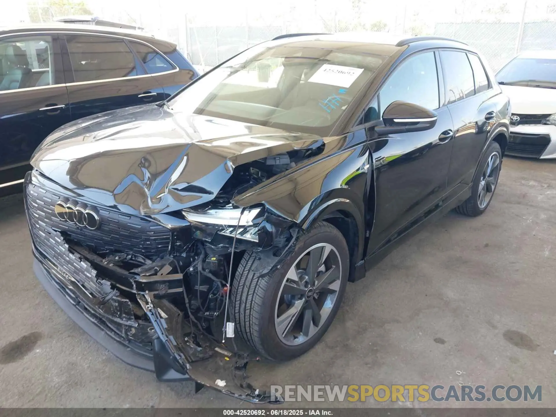 2 Photograph of a damaged car WA1LUBFZXRP049711 AUDI Q4 E-TRON 2024
