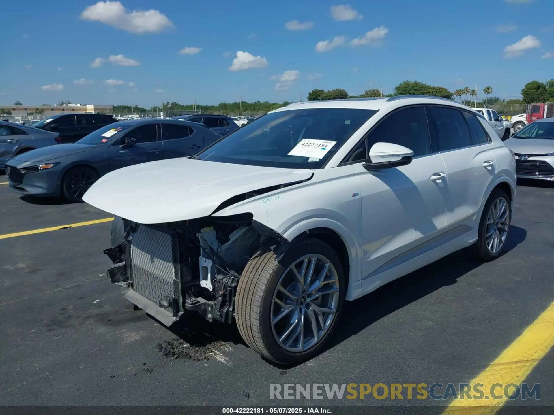 2 Photograph of a damaged car WA1LUBFZ3SP012635 AUDI Q4 E-TRON 2025