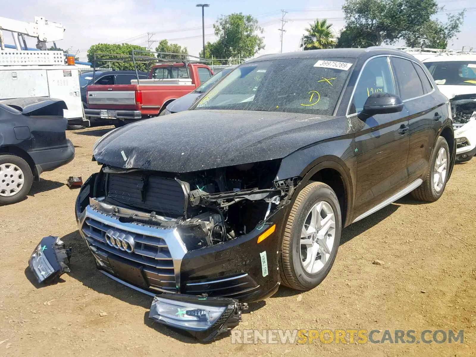 2 Photograph of a damaged car WA1ANAFY8K2043222 AUDI Q5 2019