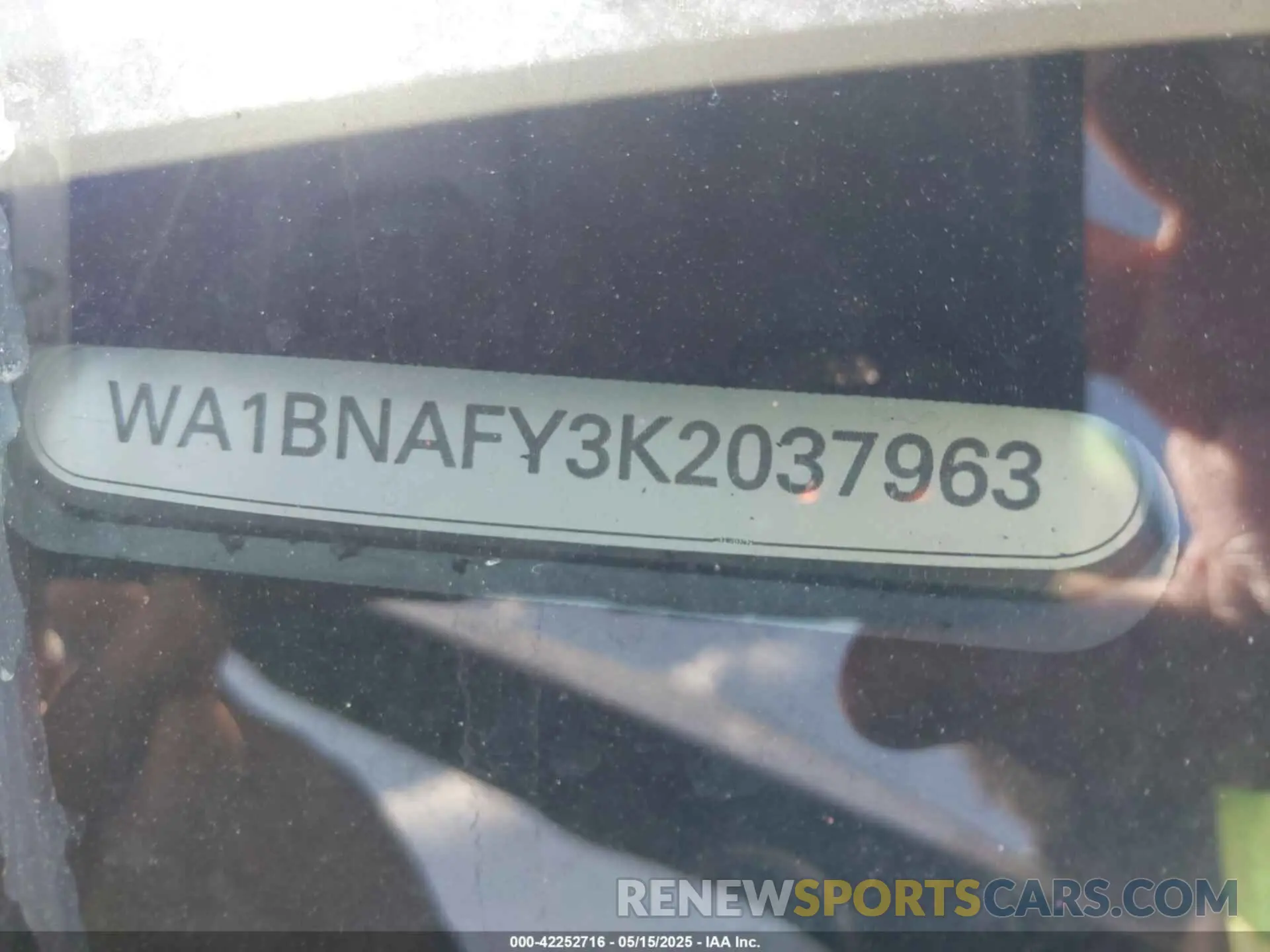 9 Фотография поврежденного автомобиля WA1BNAFY3K2037963 AUDI Q5 2019