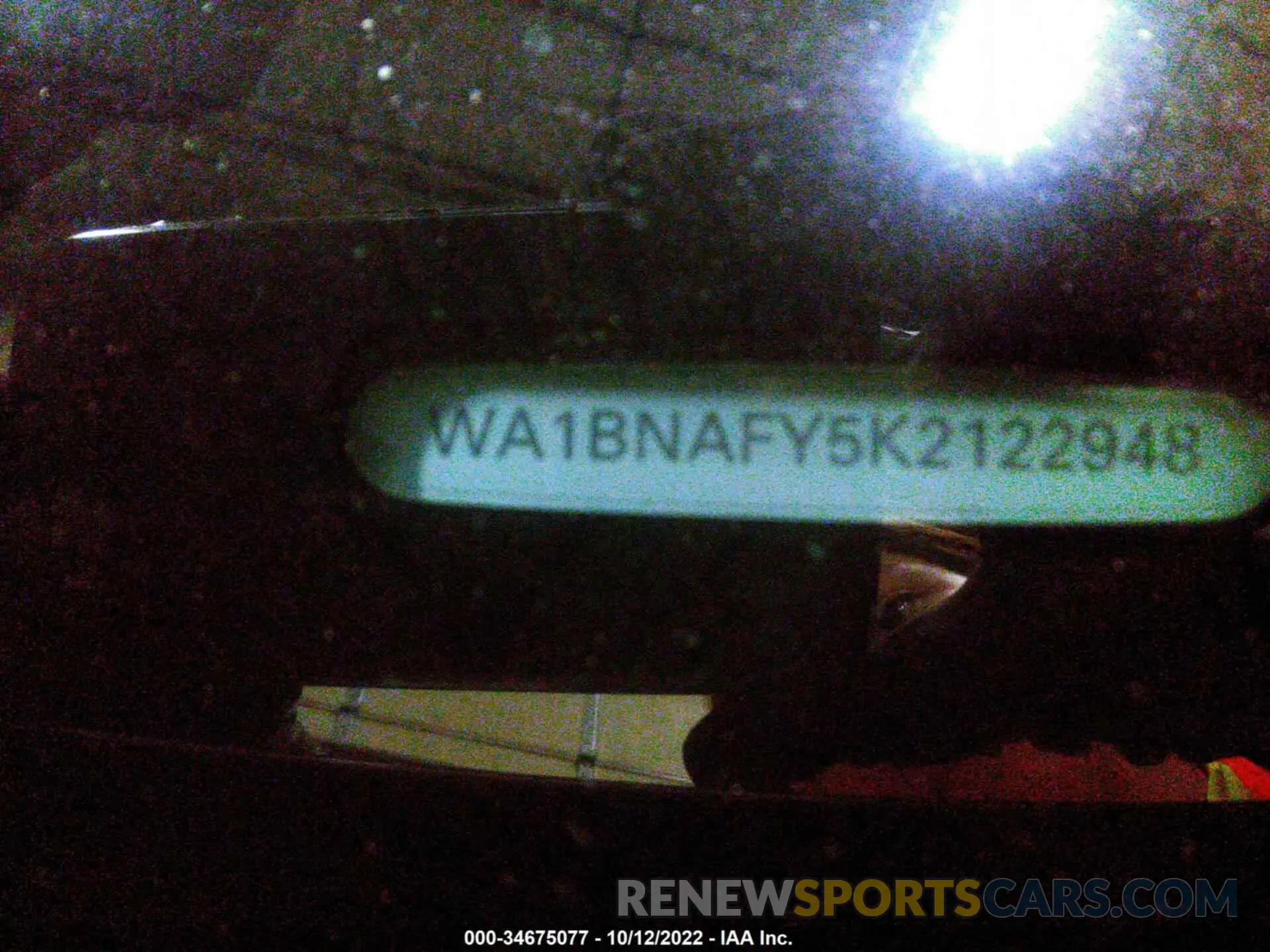 9 Photograph of a damaged car WA1BNAFY5K2122948 AUDI Q5 2019
