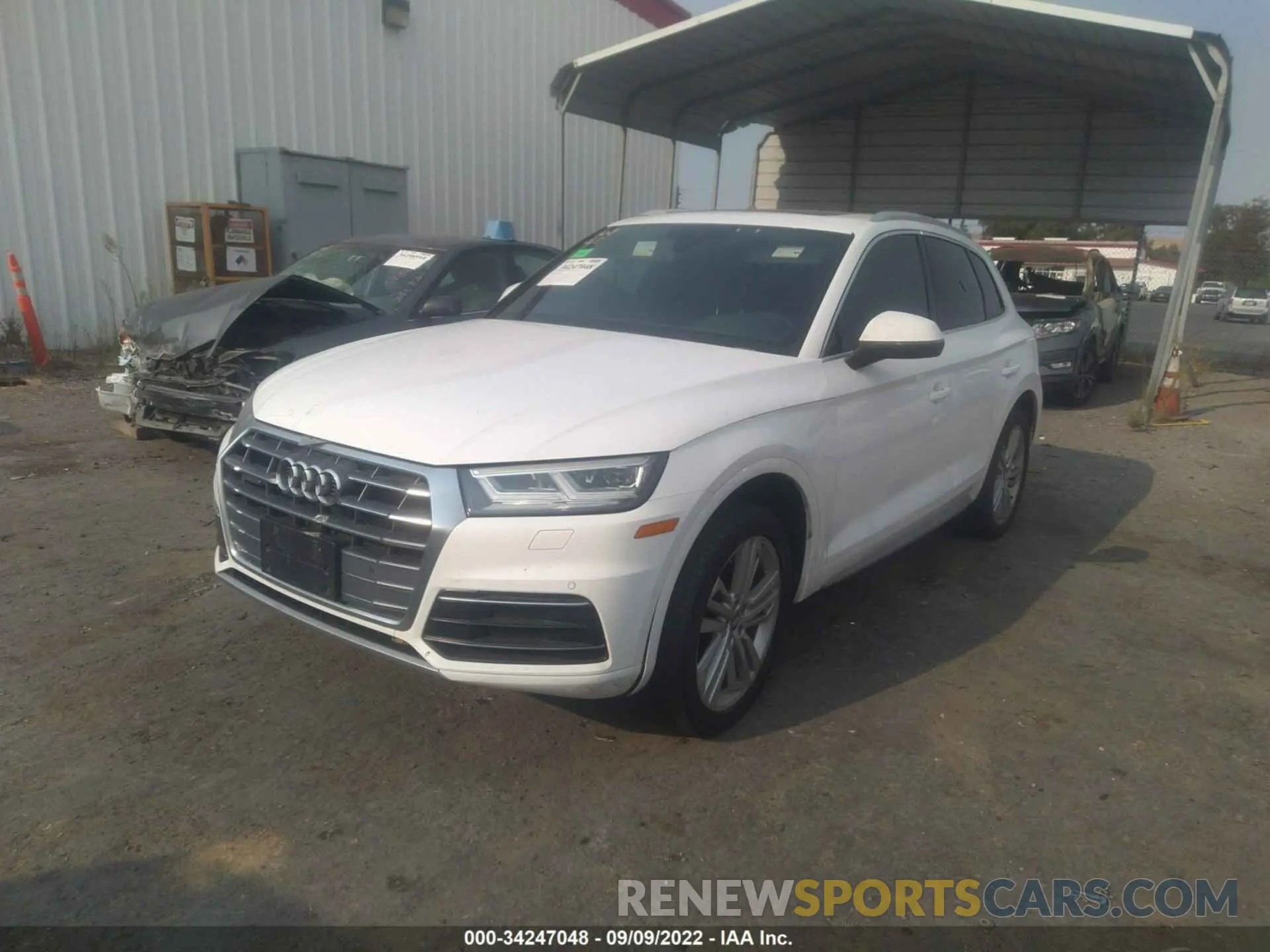2 Фотография поврежденного автомобиля WA1BNAFY7K2089595 AUDI Q5 2019