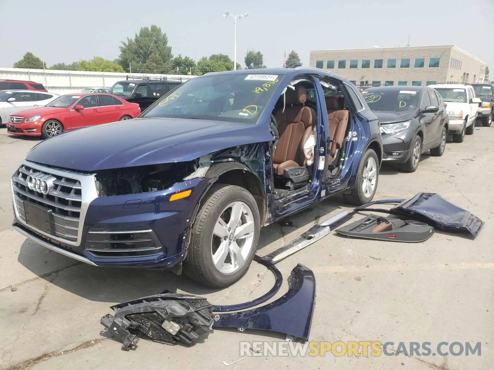 2 Photograph of a damaged car WA1BNAFY8K2057254 AUDI Q5 2019