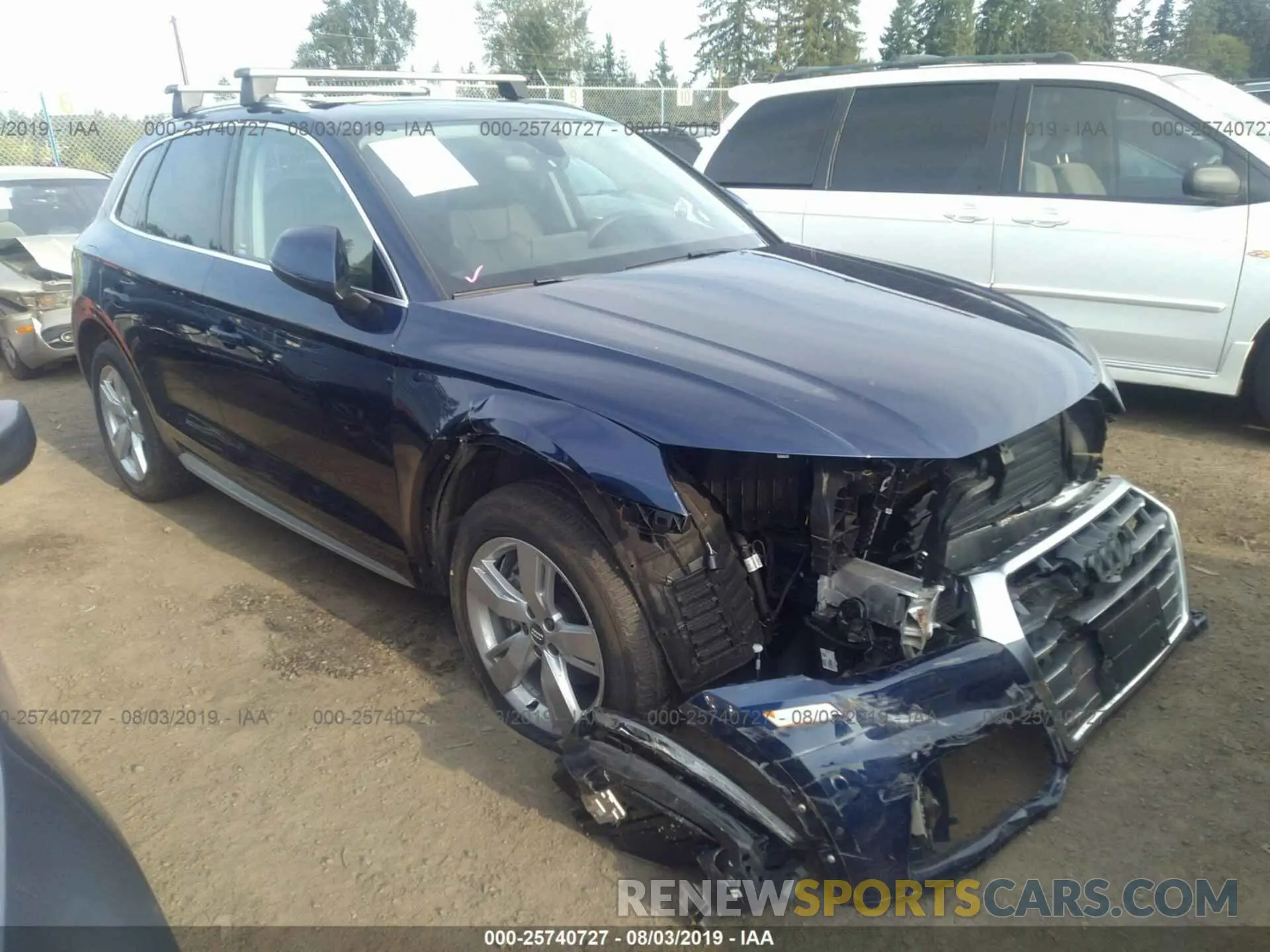 1 Photograph of a damaged car WA1CNAFY1K2023841 AUDI Q5 2019