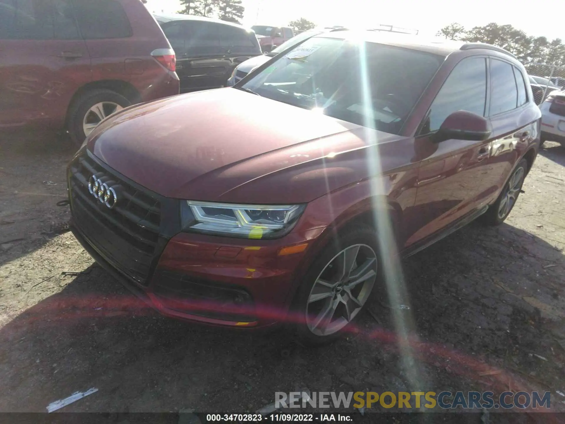2 Photograph of a damaged car WA1CNAFY3K2129708 AUDI Q5 2019