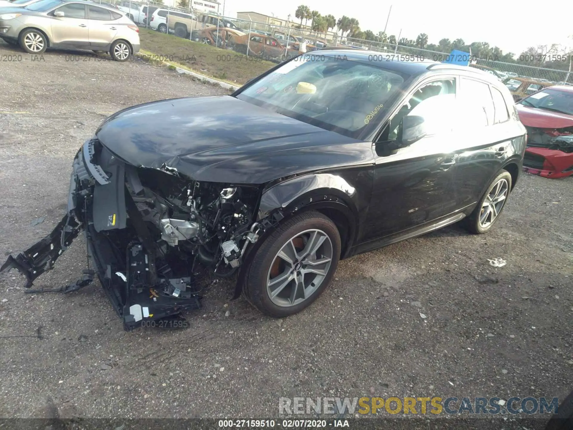 2 Photograph of a damaged car WA1CNBFY2K2081656 AUDI Q5 2019